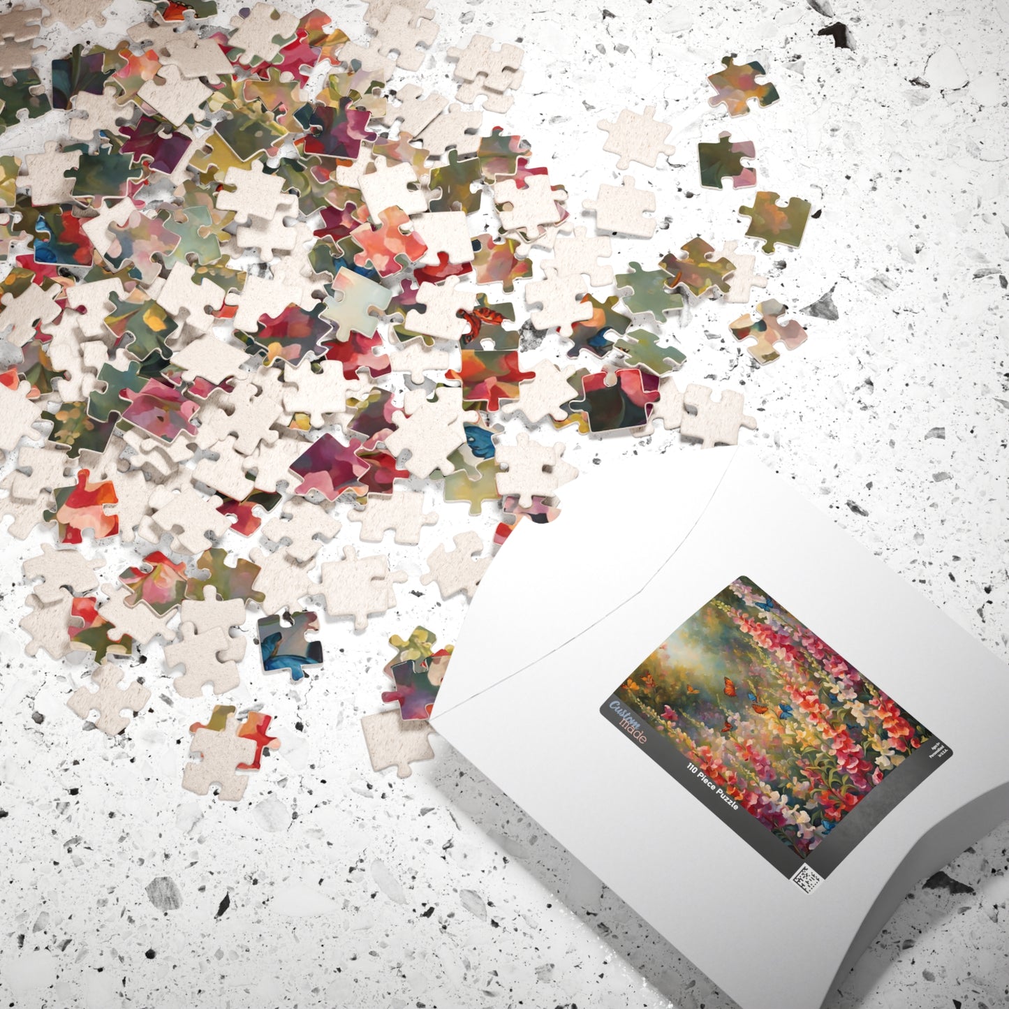 Butterfly and Snapdragon Flower Jigsaw Puzzle, Serene Floral Nature Scene, Ideal Gift for Nature Lovers, Puzzle Enthusiasts, Art Fans Puzzle The Puzzle Chest