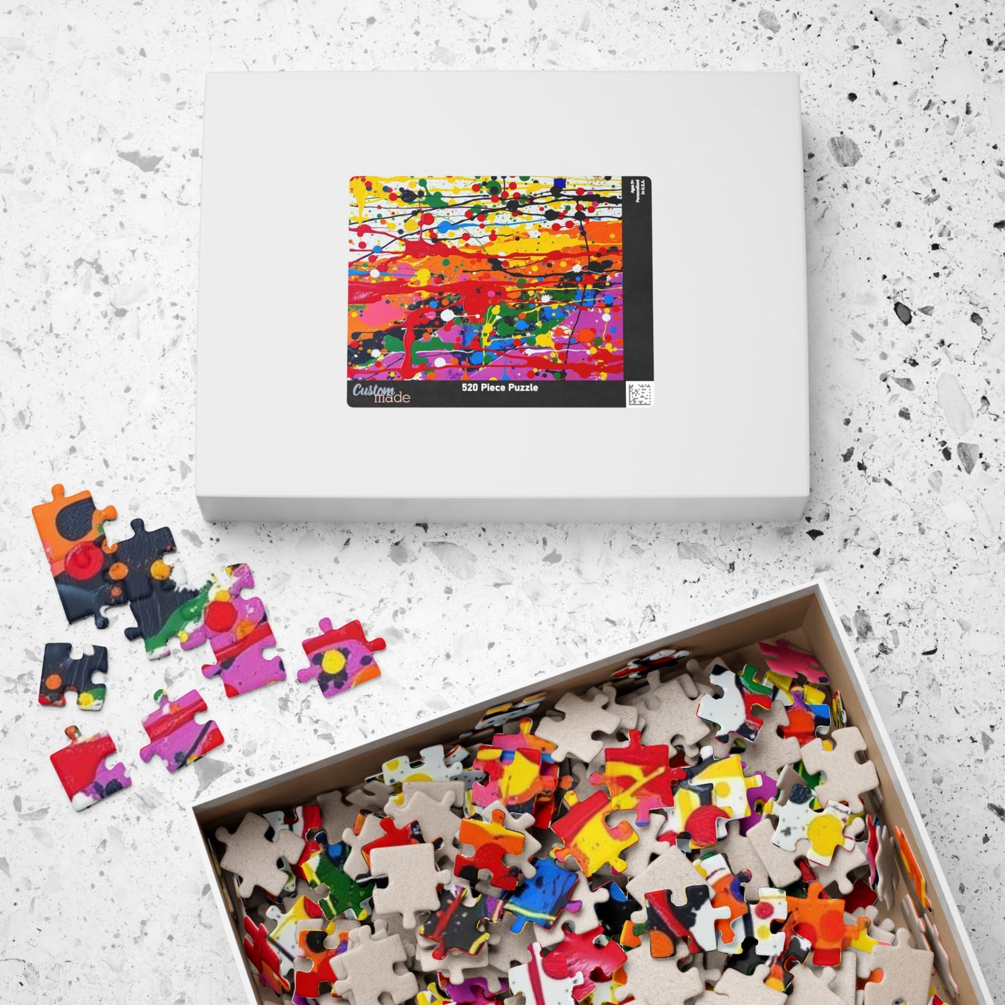 Colorful Abstract Art Puzzle for Family Activity or Solo Fun, Creative Puzzle Lover Gift for Adults, Mental Exercise for Seniors Puzzle The Puzzle Chest