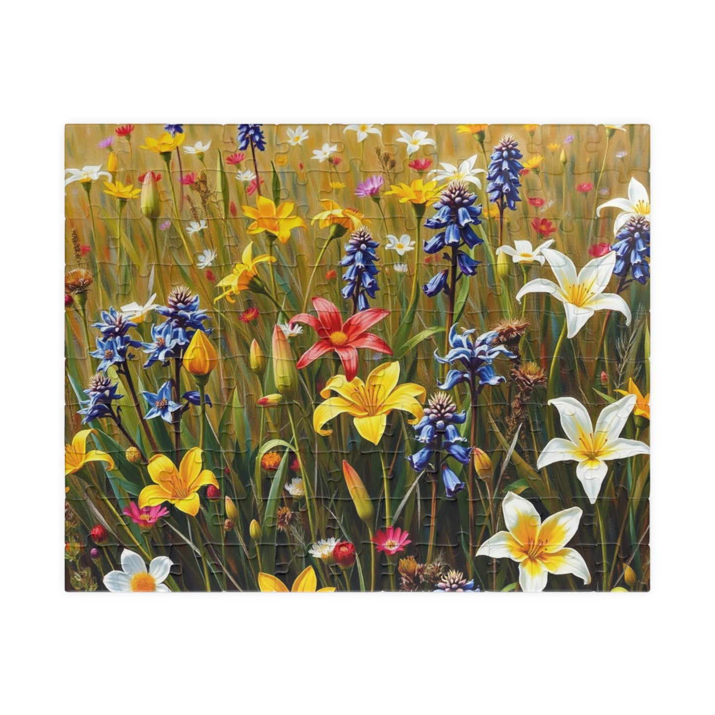 Floral Puzzle - Nature's Beauty, Jigsaw Puzzle for Family Fun, Gift for Garden and Puzzle Lovers, Mindfulness Activity, Indoor Entertainment 110 pcs (Horizontal) Puzzle The Puzzle Chest