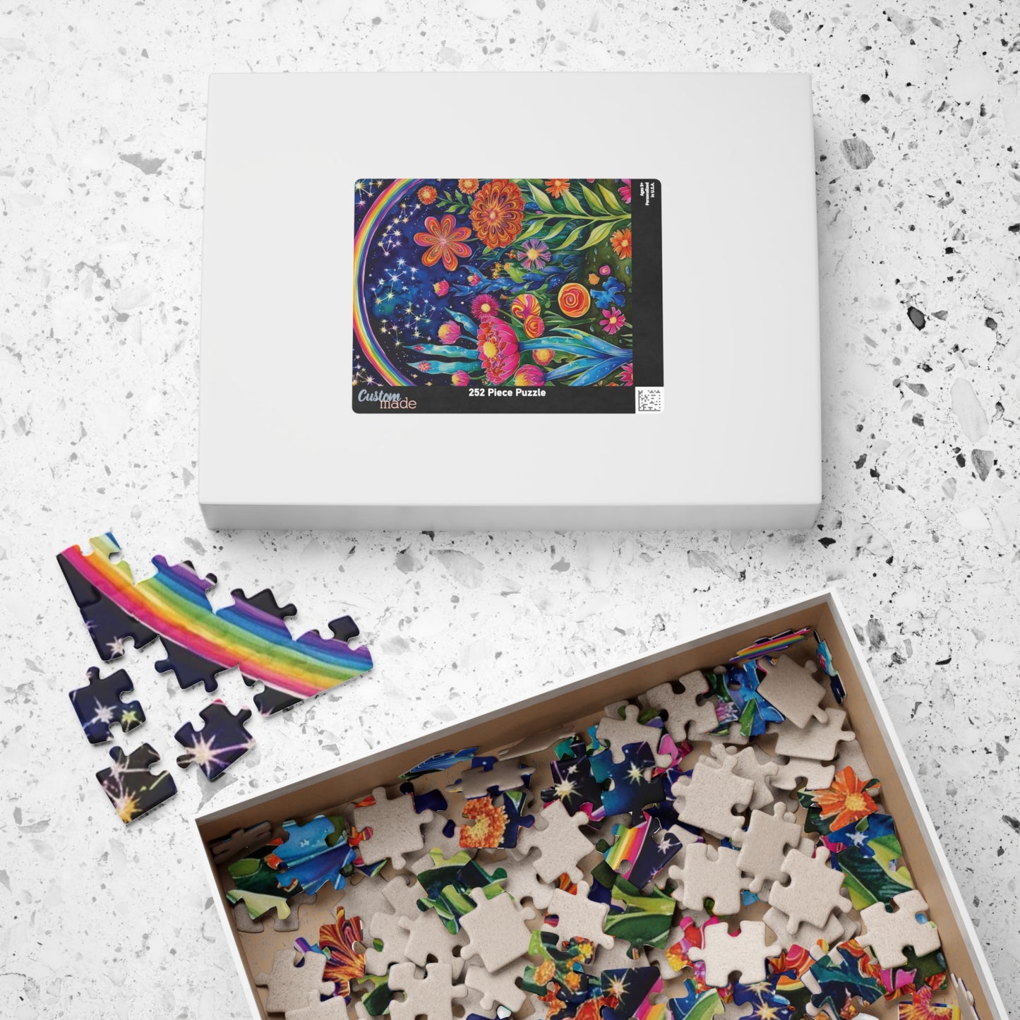 Trippy Puzzle, Glow in the Dark Garden, Otherworldly Hues Jigsaw Puzzle Game for Adults, Mind-Bending Design for Puzzle Lover, Enthusiasts Puzzle The Puzzle Chest