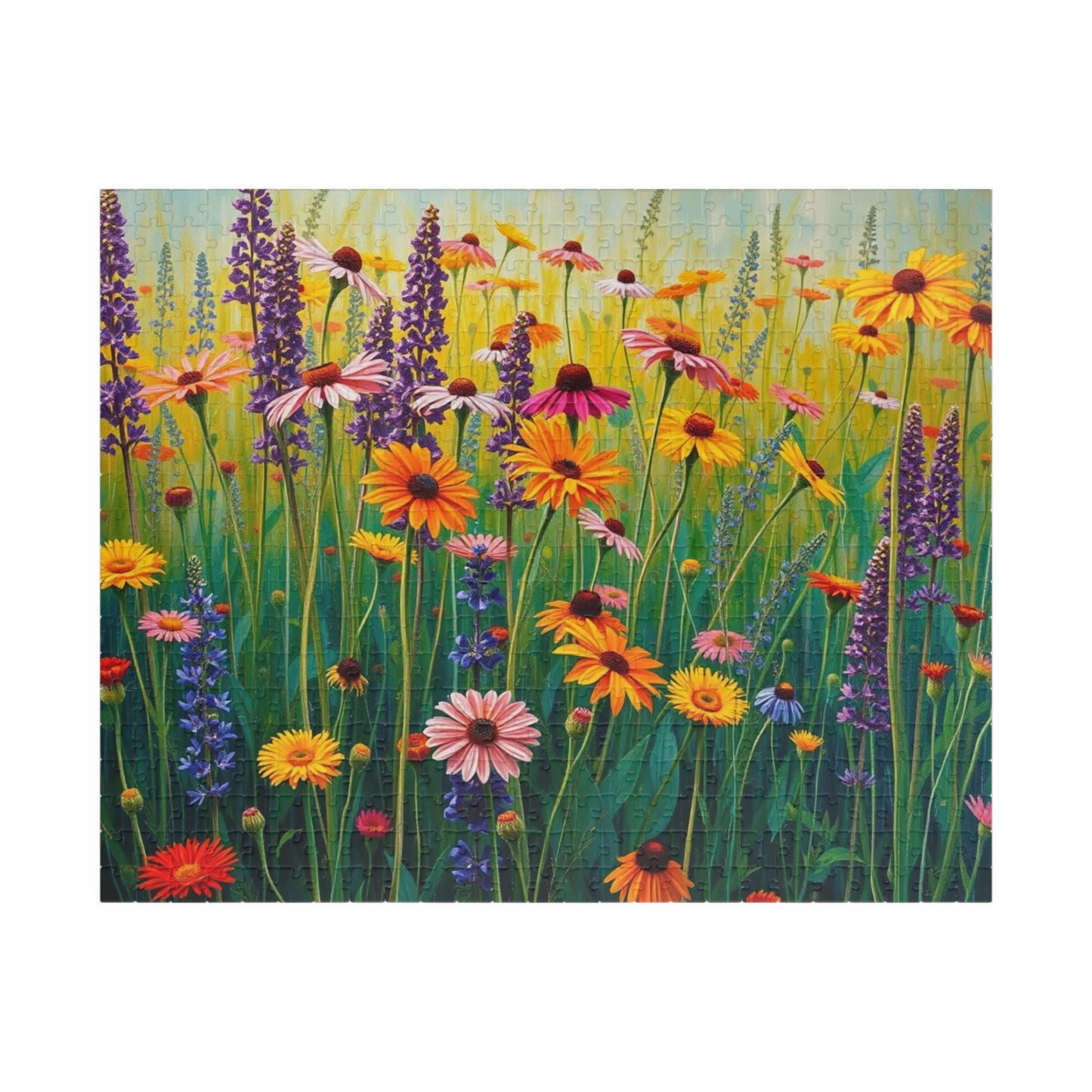 Colorful Floral Puzzle | Fun Family Activity, Gift for Nature Lover and Puzzle Enthusiast, Mindful Rainy-Day Entertainment 520 pcs (Horizontal) Puzzle The Puzzle Chest