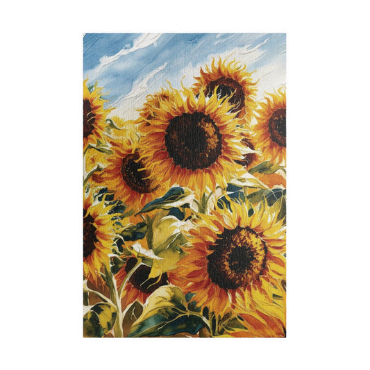 Sunflower Field Puzzle, Summer Floral Jigsaw Game 1014 pcs (Vertical) Puzzle The Puzzle Chest