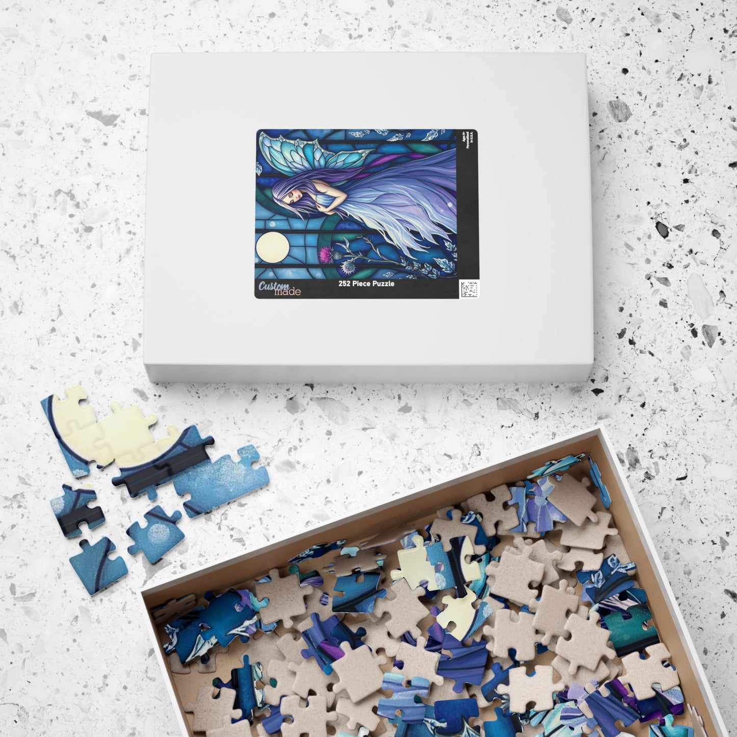 Enchanting Fairy Puzzle - Stained Glass Style 110 to 1014-Piece Jigsaw, Fantasy Lover Gift for Friends and Puzzle Enthusiasts