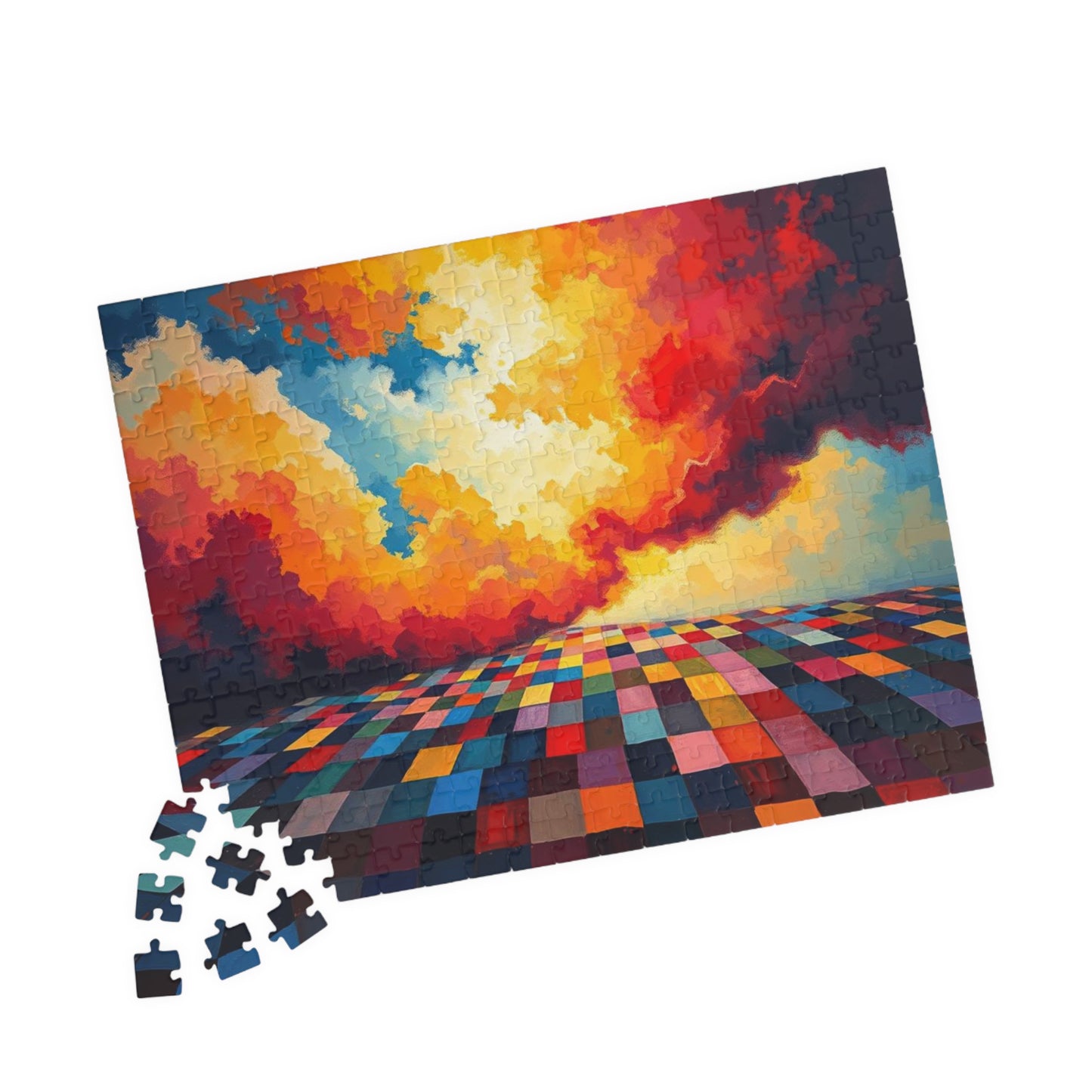 Vibrant Landscape Puzzle - Colorful Abstract Jigsaw Game for Adults, Art Puzzle Puzzle The Puzzle Chest