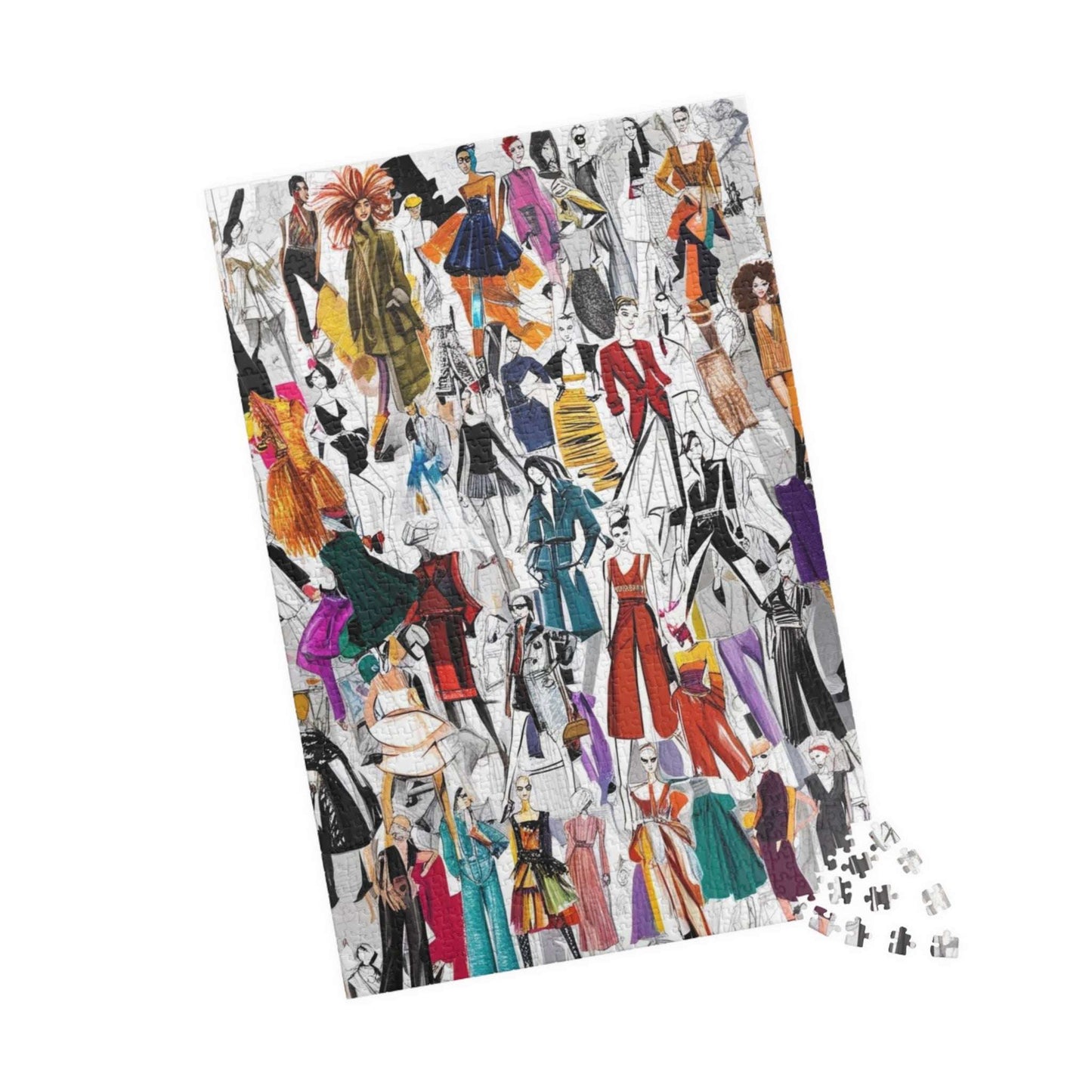 Fashion Illustration Collage Puzzle, Artistic Jigsaw for Fashion Lovers, Gift for Designers, Creative Activity, 110-1014 Piece Puzzle The Puzzle Chest
