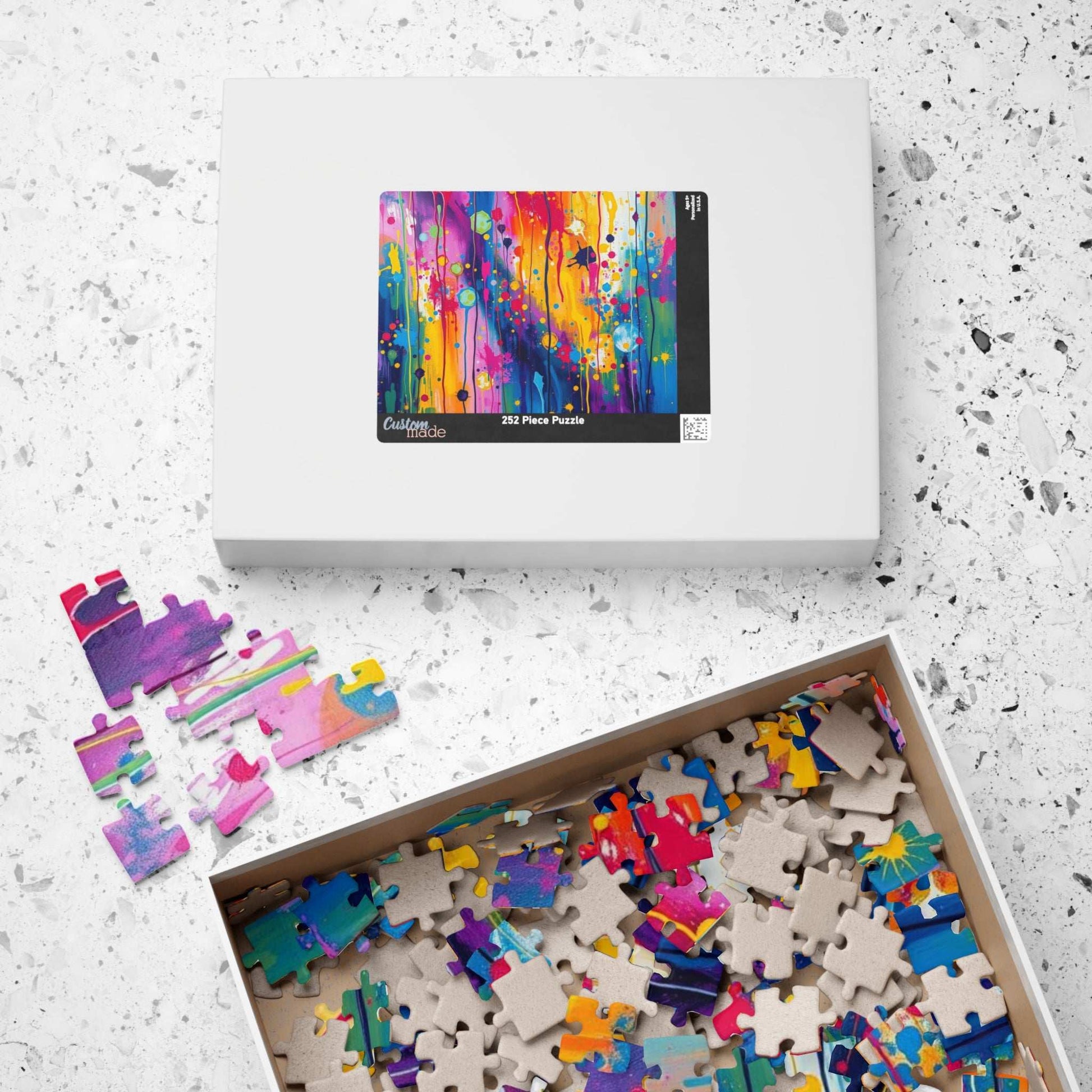 Colorful Abstract Art Jigsaw Puzzle Brain Teaser Puzzle The Puzzle Chest
