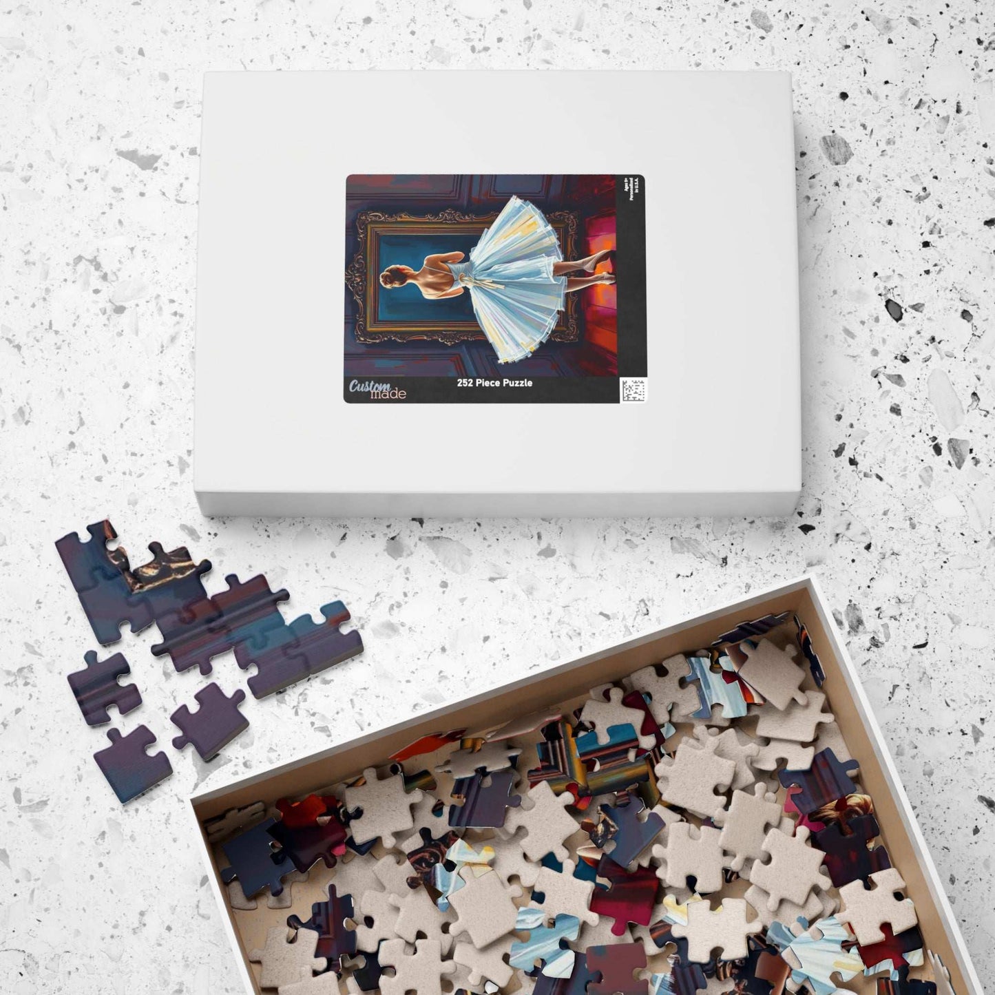 Vintage Ballerina Jigsaw Puzzle, 110, 252, 520, 1014-piece Ballet Artwork, Gift for Friend, Family Activity, Home Entertainment, Mindfulness Puzzle The Puzzle Chest