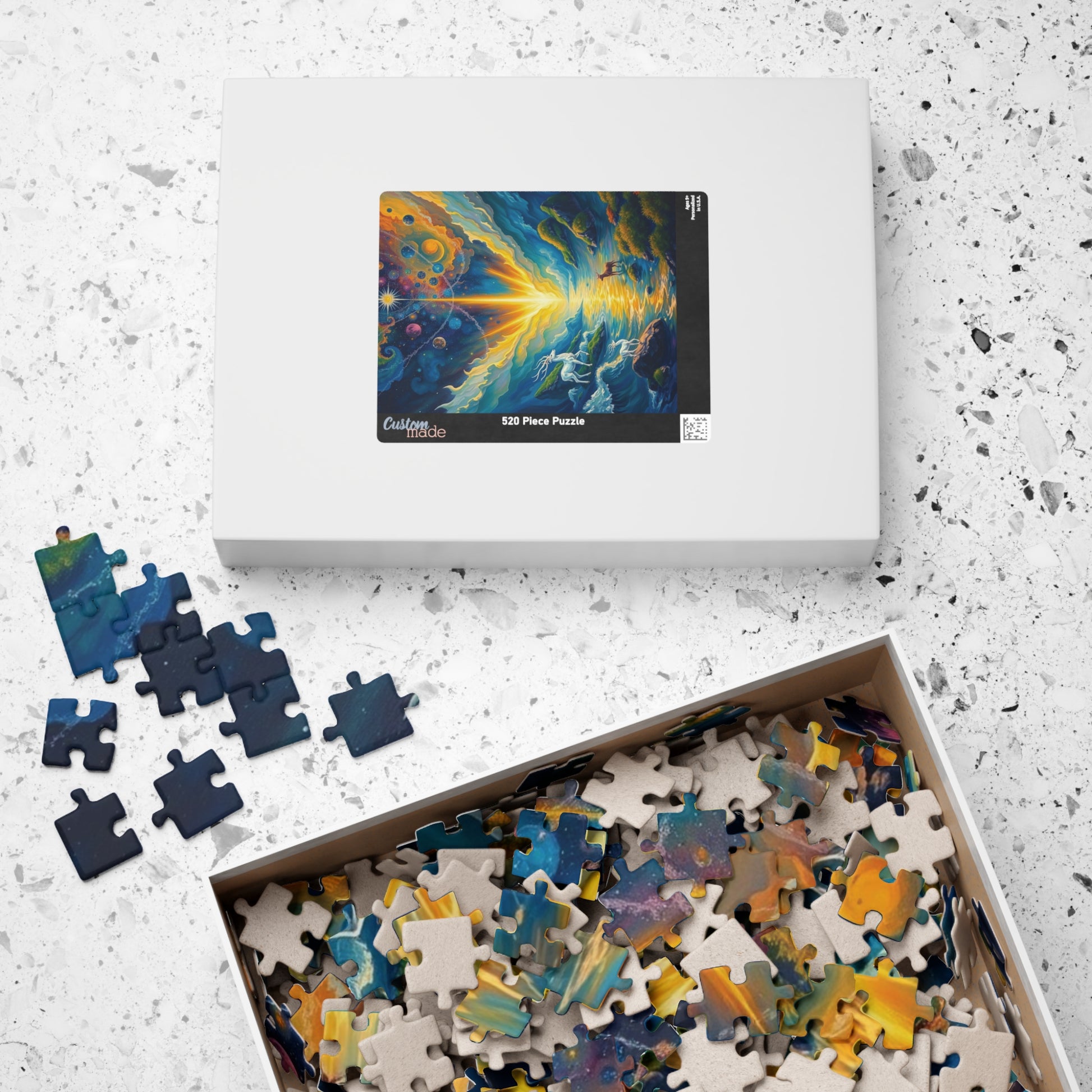 Celestial Creation Puzzle, Christian Symbolism, The Birth of a World Cosmic Landscape Jigsaw Game, Faith-Based Religious Puzzle Lover Gift Puzzle The Puzzle Chest