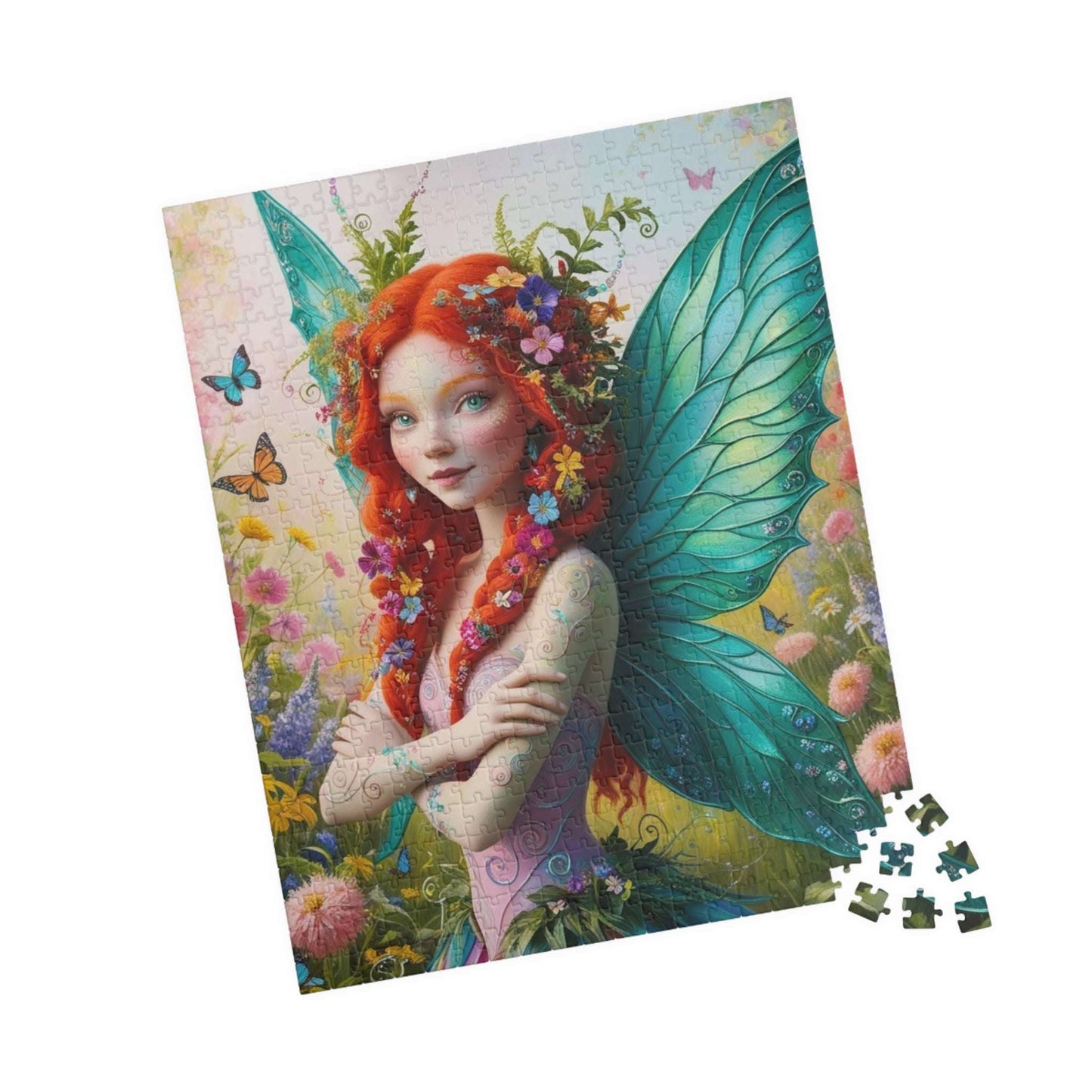 Sun-Kissed Butterfly Fairy Puzzle, Enchanting Mythical Jigsaw for Fantasy Lover, Gift for Adults, Artwork Puzzle, Relaxing Activity Puzzle The Puzzle Chest