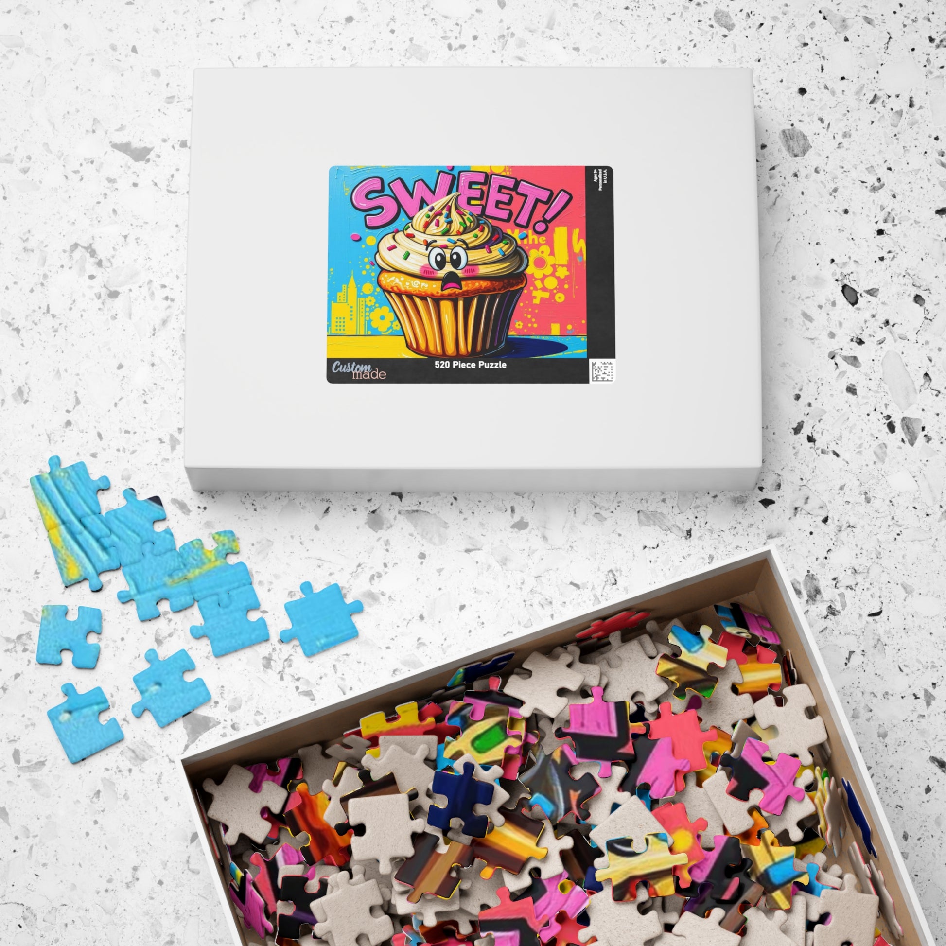 Sweet Cupcake Puzzle - Pop Art Jigsaw Game, Fun Activity, Birthday Gift for Friends, Family Activity, Brain Teaser, Best Gift Idea Puzzle The Puzzle Chest