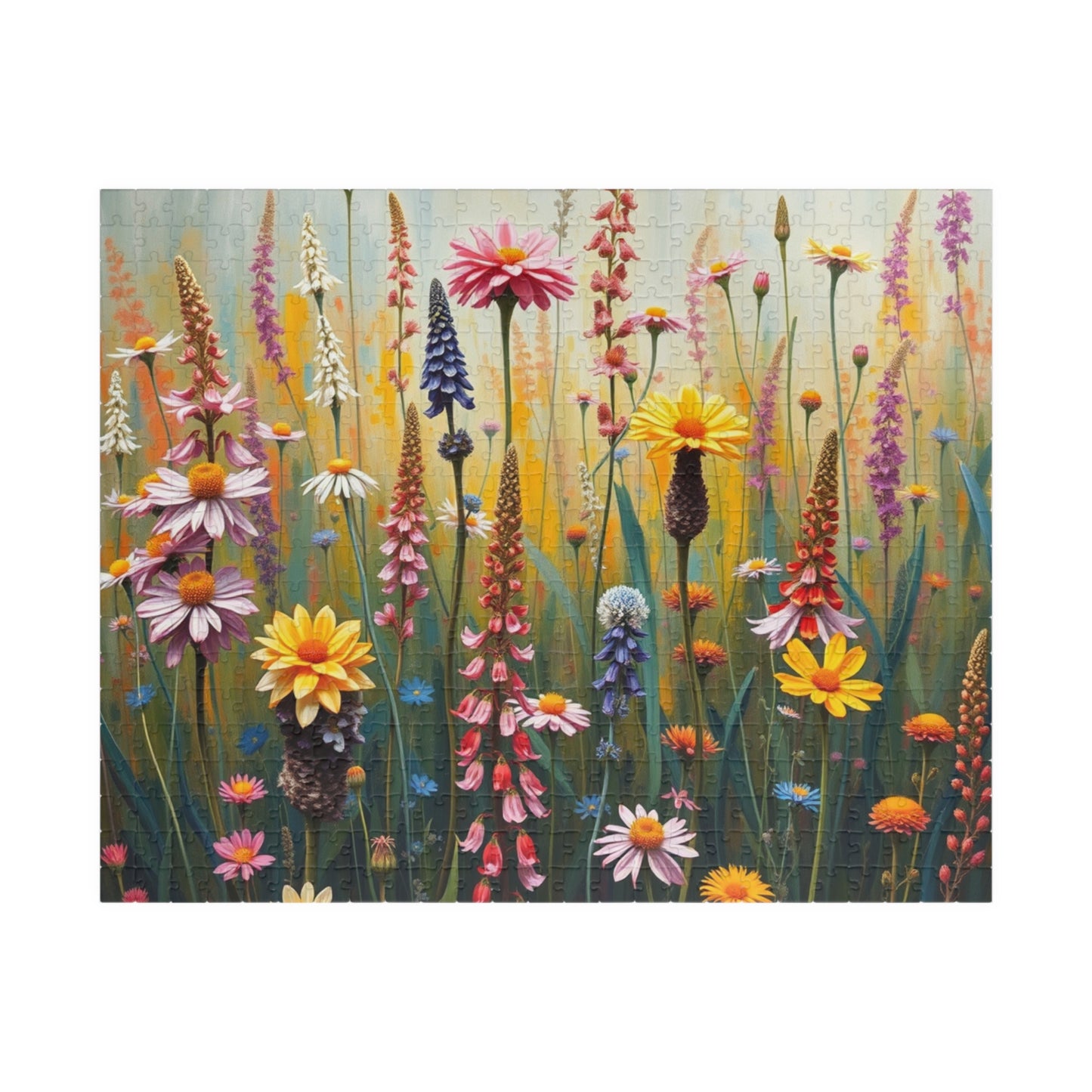 Floral Puzzle, Vibrant Wildflower Jigsaw Game for Adults, Nature Theme Gift for Friends, Family Fun, Home Entertainment 520 pcs (Horizontal) Puzzle The Puzzle Chest