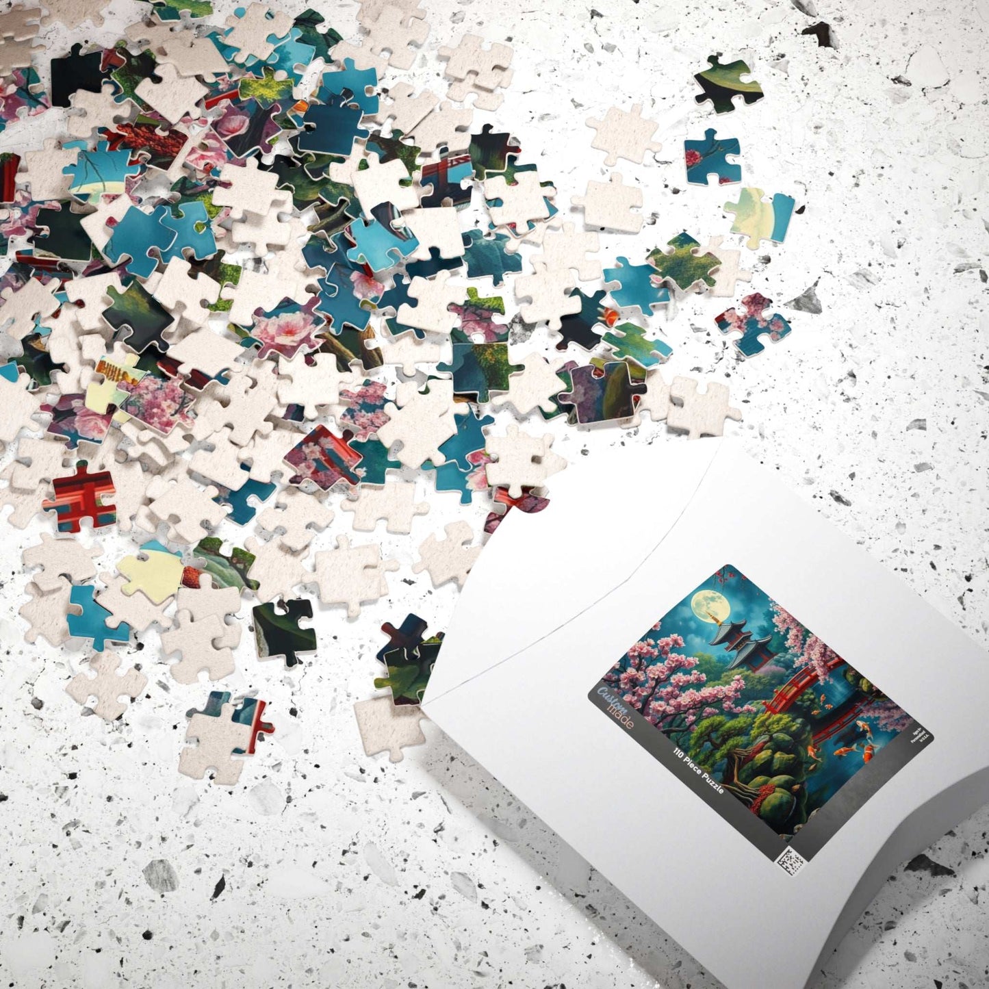 Scenic Koi Pond Puzzle, Relaxing Nature Art, Landscape Game Great for Family Time, Gifts for Puzzle Lovers, 110-1014 Piece Options Puzzle The Puzzle Chest