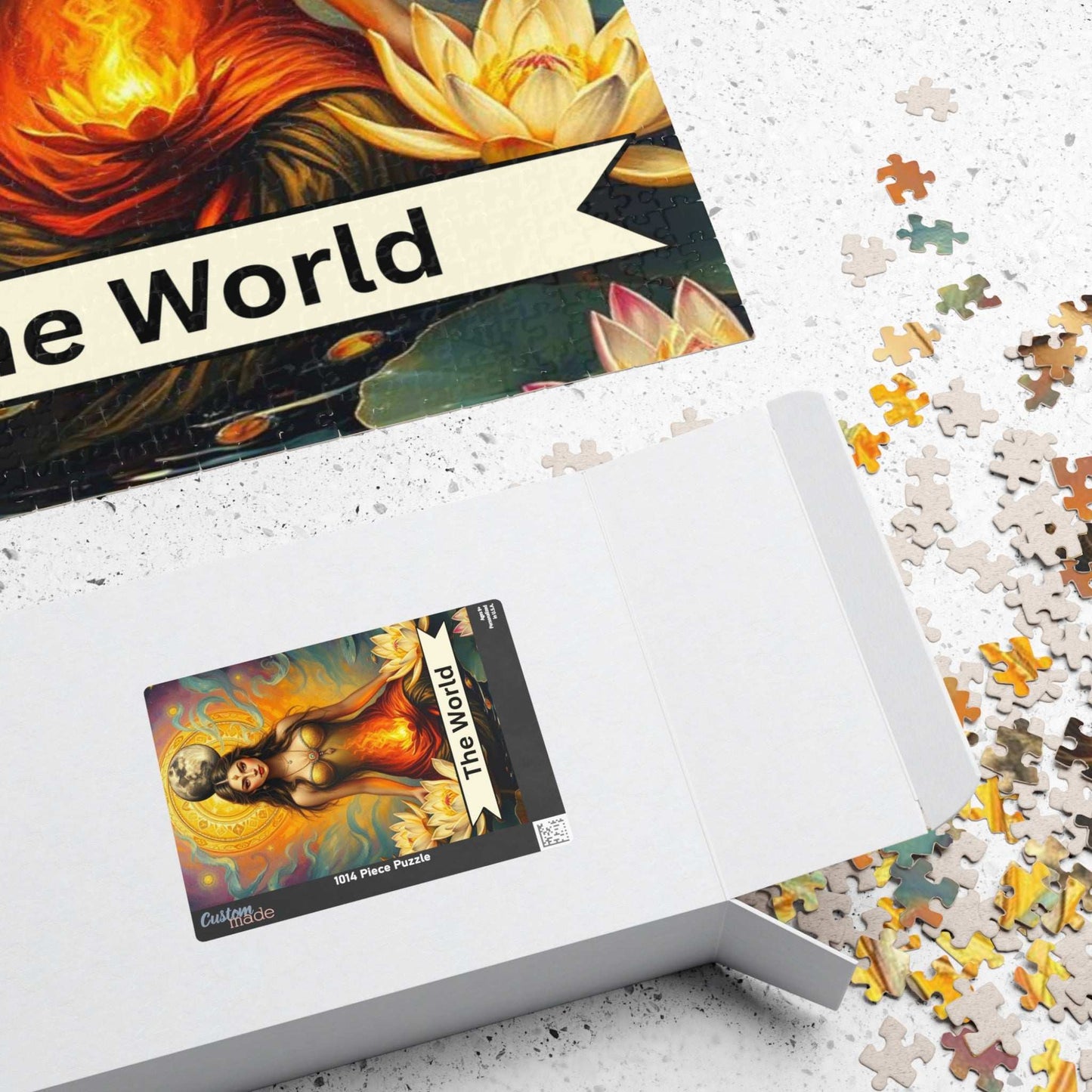 The World Goddess Puzzle - Tarot Card Style Jigsaw 110 - 1014 Pieces, Holiday Birthday Gift for Friends, Family Game Night, Mindful Activity Puzzle The Puzzle Chest