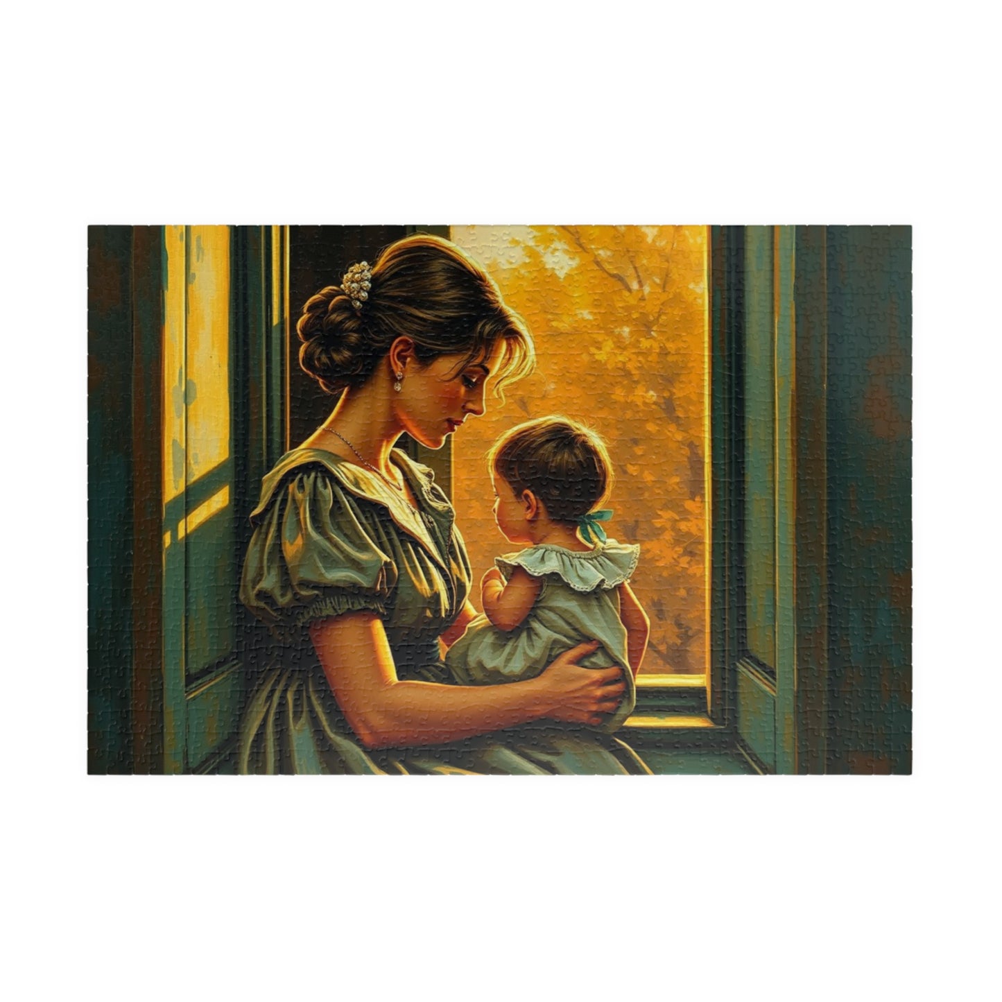 Heartwarming Mother and Child Puzzle - 110, 252, 520, 1014 Pieces, Family Bonding, Best Gift for Moms, Cozy Home Entertainment Brain Teaser 1014 pcs (Horizontal) Puzzle The Puzzle Chest