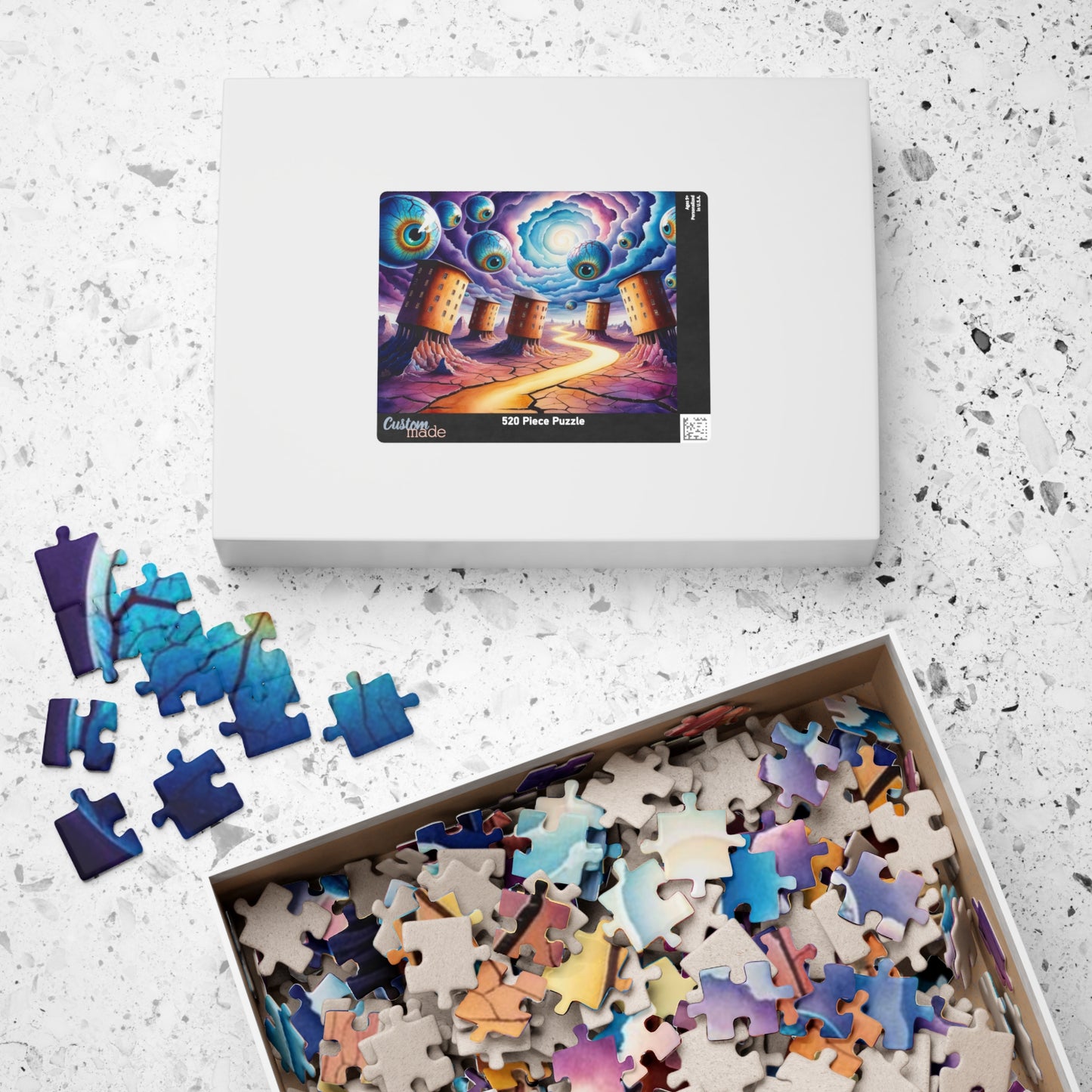 Puzzle, Fantasy Weirdcore Jigsaw for Adults, Surreal Landscape Mind-Bending Game, Interactive Family Activity, Home Entertainment, Hobby Puzzle The Puzzle Chest