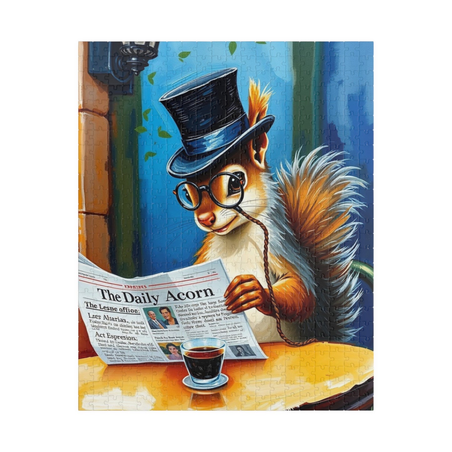 Charming Squirrel Jigsaw Puzzle - Cozy Vibes, Perfect for Family Fun Nights, Gifts, Home Entertainment, Animal Lovers, Puzzle Enthusiasts 520 pcs (Vertical) Puzzle The Puzzle Chest