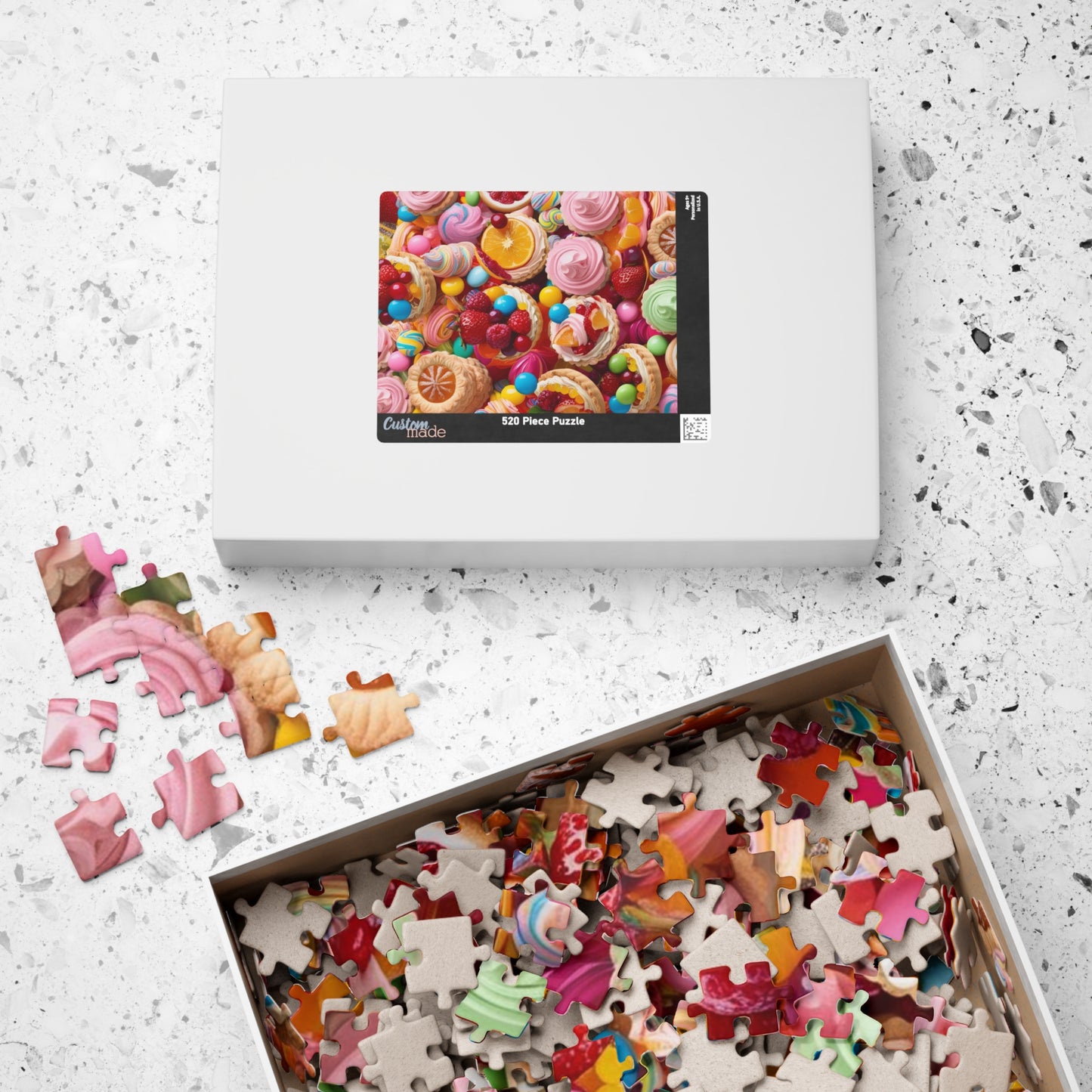 Sweet Treats Collage Puzzle, Perfect for Family or Solo Fun, Birthday Gifts, Rainy Day Entertainment, Holiday Gatherings Puzzle The Puzzle Chest