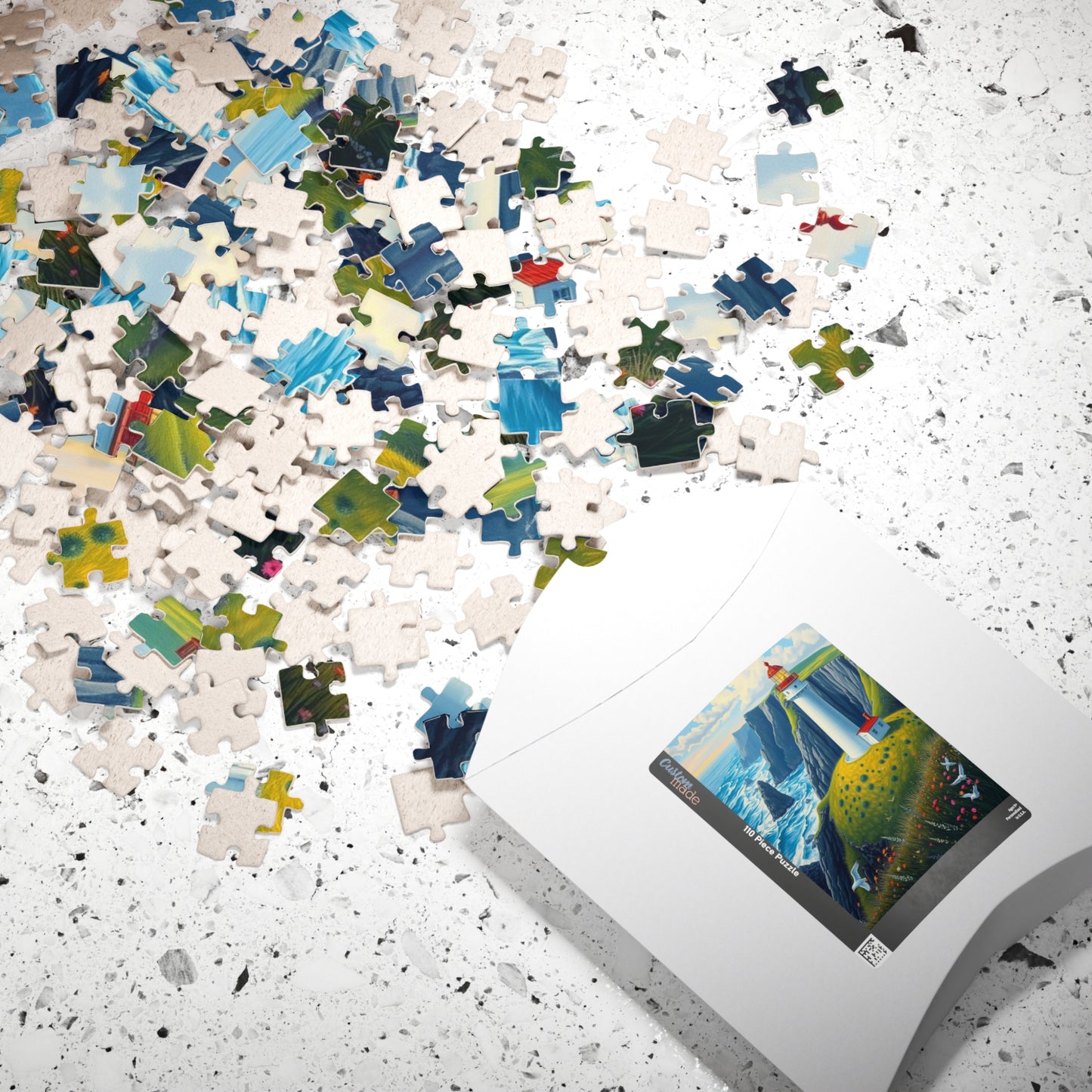 Lighthouse Puzzle - 110 252 520 1014-Piece, Coastal Decor, Gift for Puzzle Lovers, Ocean Scene Challenge, Family Activity Puzzle The Puzzle Chest