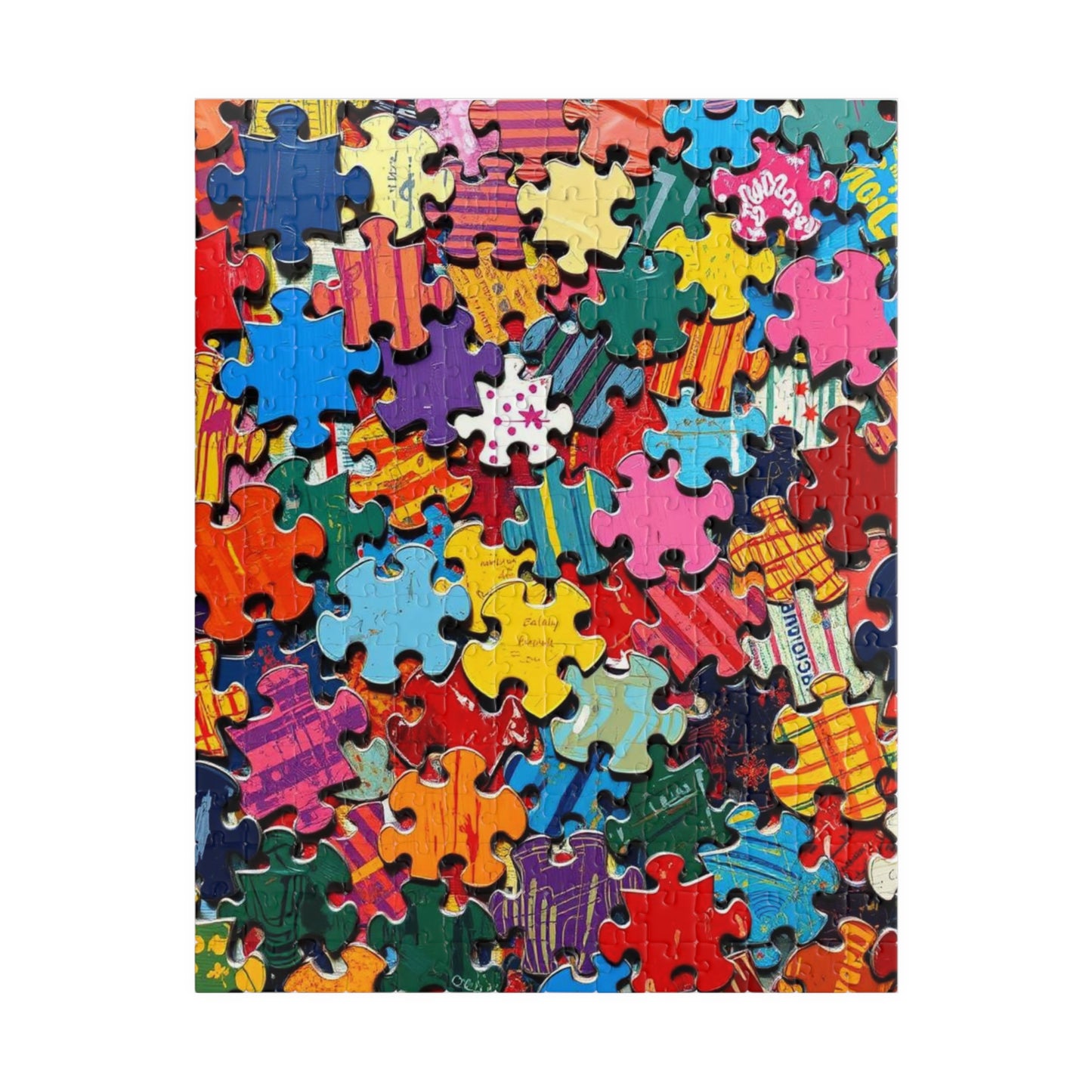 Chaotic Puzzle Piece Jigsaw Puzzle, Challenging Collage Art Game Ideal for Family Bonding Time, Adult Solo Fun, Friend Gift for Puzzle Lover 252 pcs (Vertical) Puzzle The Puzzle Chest