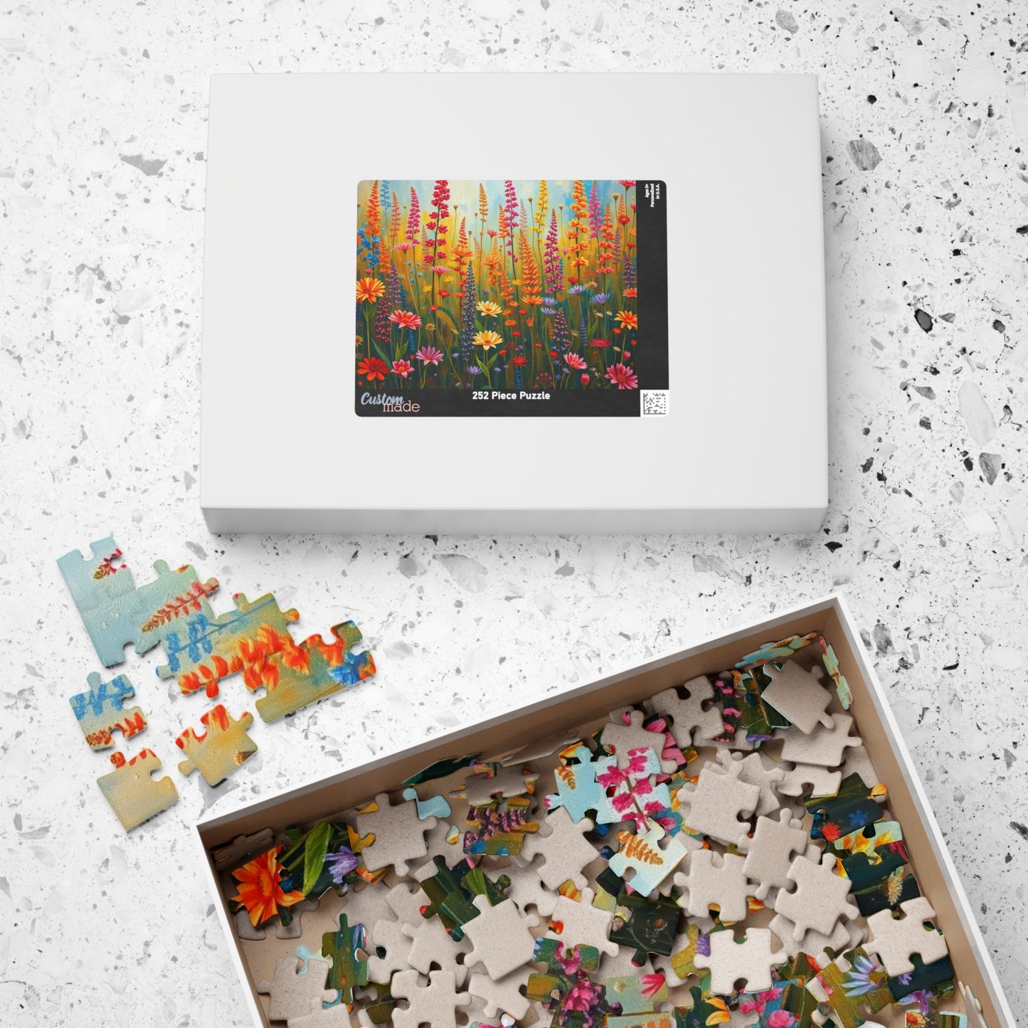 Vibrant Floral Wildflower Jigsaw Puzzle - 110, 252, 520, 1014-piece, Fun for Family Game Night, Gift for Nature Lovers Puzzle The Puzzle Chest