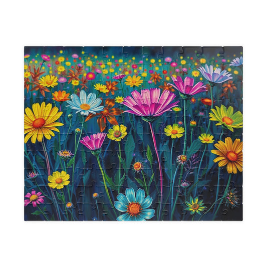 Vibrant Floral Jigsaw Puzzle | 110-1014 Piece Flower Game | Perfect for Nature Lover, Family or Solo Activity, Best Gift Idea, Puzzle Night 110 pcs (Horizontal) Puzzle The Puzzle Chest