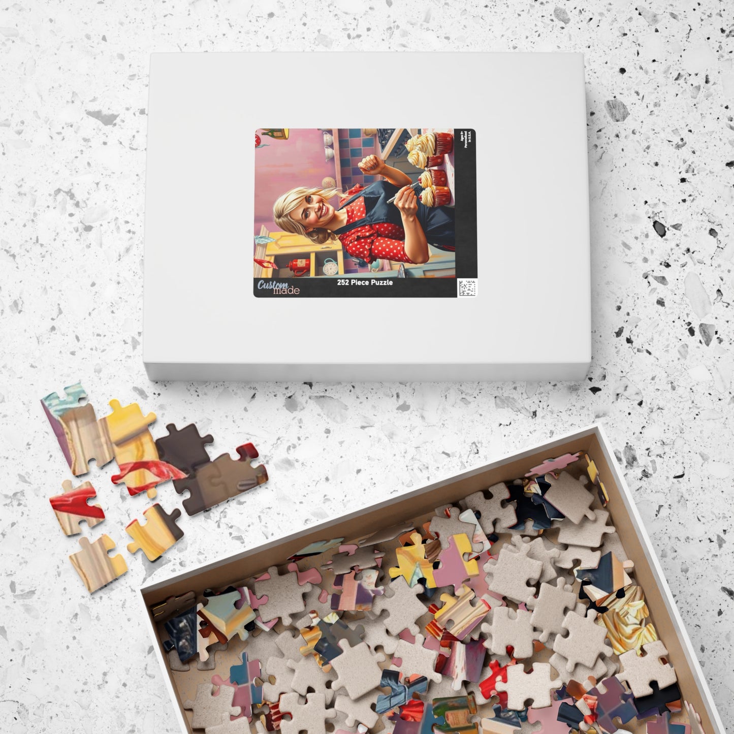 Baking Fun Jigsaw Puzzle featuring Cupcake Baker - Fun Family Game Night, Gift for Bakers, Puzzle Enthuisasts, Home Decor Kitchen Puzzle Puzzle The Puzzle Chest