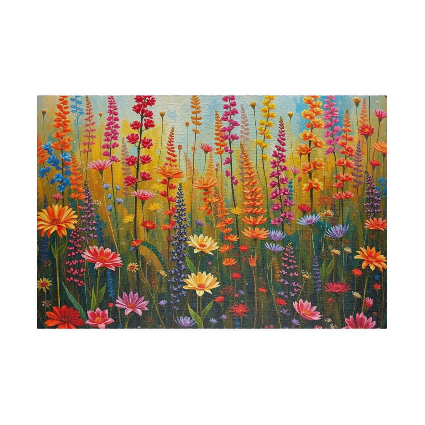 Vibrant Floral Wildflower Jigsaw Puzzle - 110, 252, 520, 1014-piece, Fun for Family Game Night, Gift for Nature Lovers 1014 pcs (Horizontal) Puzzle The Puzzle Chest