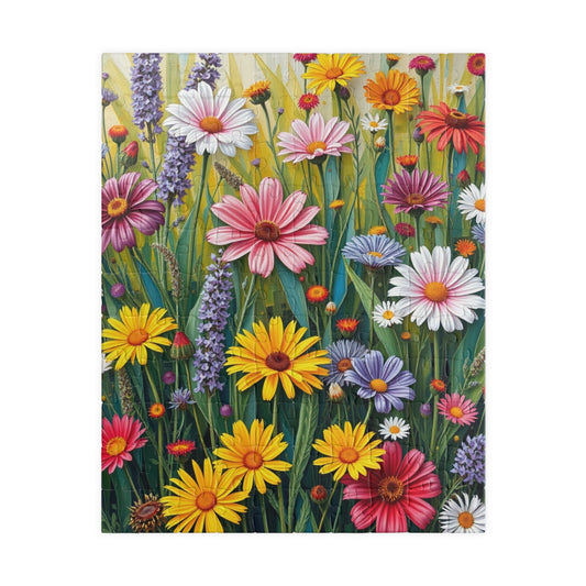 Floral Puzzle, Colorful Flower Jigsaw, Nature-Themed Family Game 110 pcs (Vertical) Puzzle The Puzzle Chest