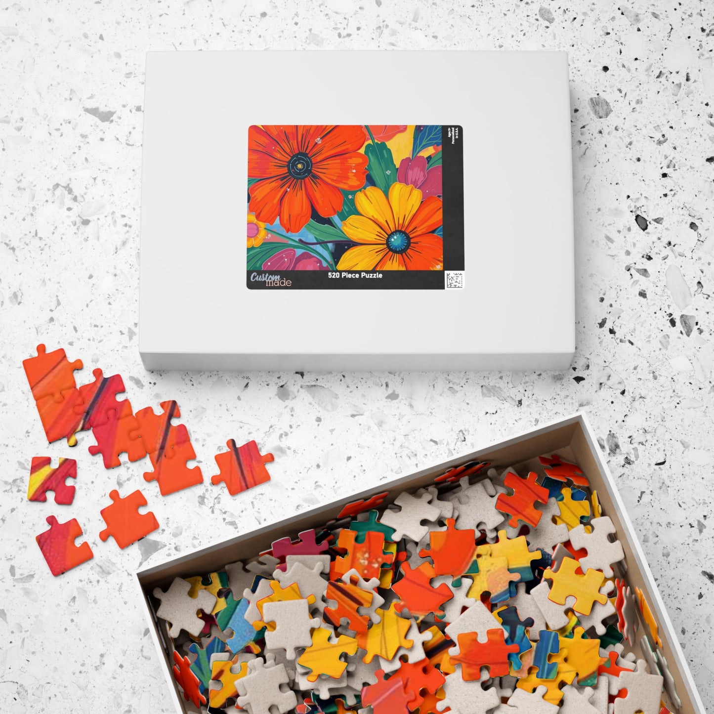 Vibrant Floral Jigsaw Puzzle, Perfect Gift for Nature Lovers, Family Fun Game Nighht, Adult Indoor Entertainment, Brain Teaser Puzzle The Puzzle Chest