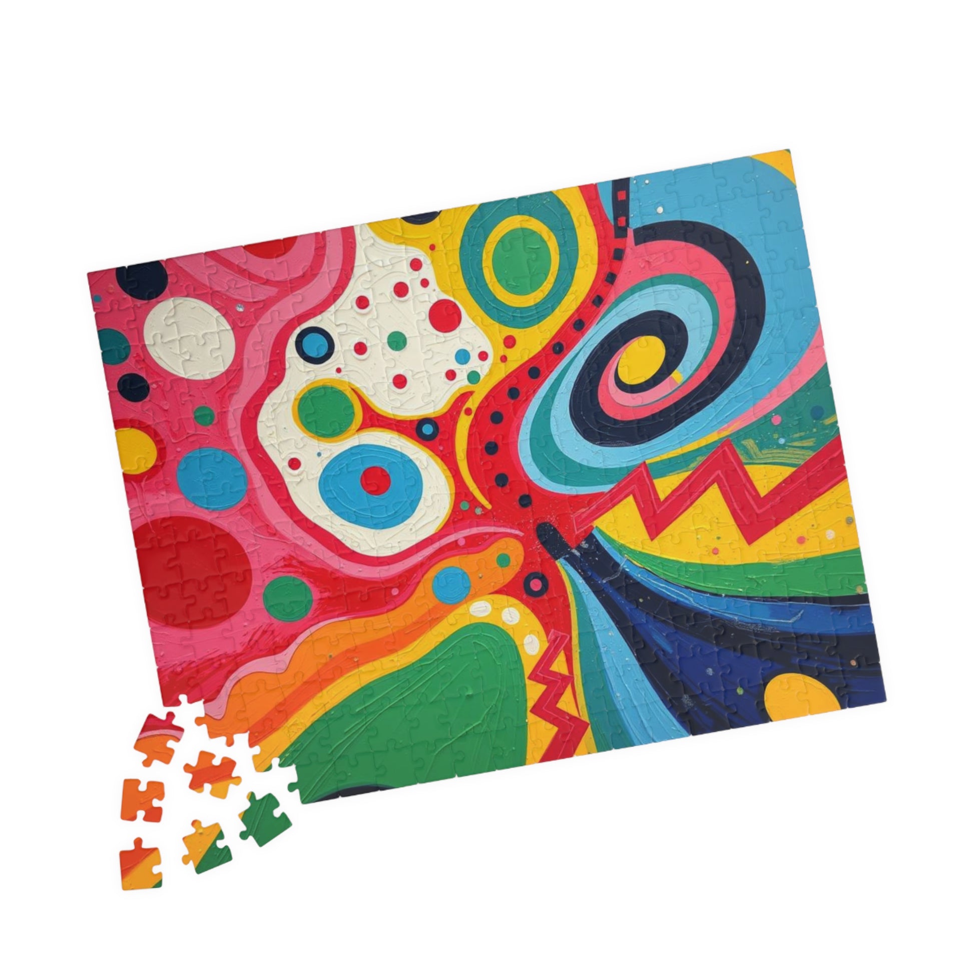 Vibrant Abstract Jigsaw Puzzle for Adult Entertainment Puzzle The Puzzle Chest