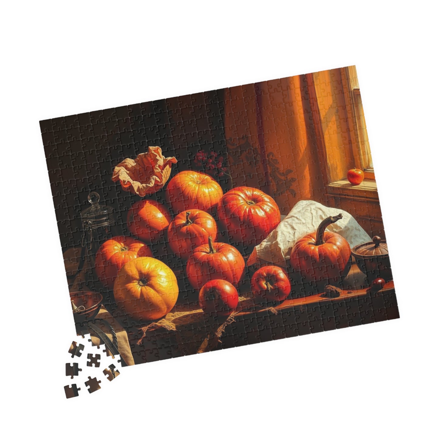 Fall Harvest Still Life Jigsaw Puzzle, Autumn Vintage Style Art Design, Seasonal Cozy Family Activity, Best Puzzle Lover Gift, Thanksgiving Puzzle The Puzzle Chest