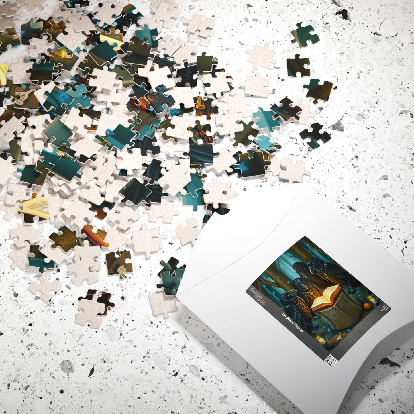 Mystical Raven Puzzle - Enchanting 110, 252, 520, 1014-piece Jigsaw Dark Fantasy Art Creative Birthday or Holiday Gift for Puzzle Lovers