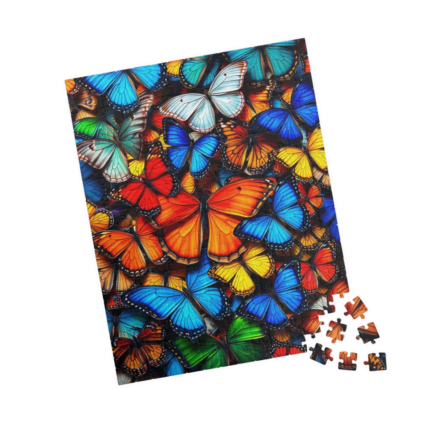 Chaotic Butterfly Collage Puzzle Jigsaw for Nature Lovers, Perfect Gift for Entomology Puzzle Lovers, Family Fun, Creative Hobby, Mental Exercise Puzzle The Puzzle Chest