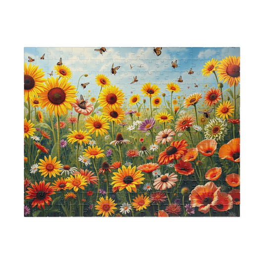 Bright Floral Puzzle | Nature Lovers Gift, 110-1014 Piece Botanical Adult Jigsaw Puzzle, Gift for Flower Enthusiast, Quiet Leisure Activity 252 pcs (Horizontal) Puzzle The Puzzle Chest