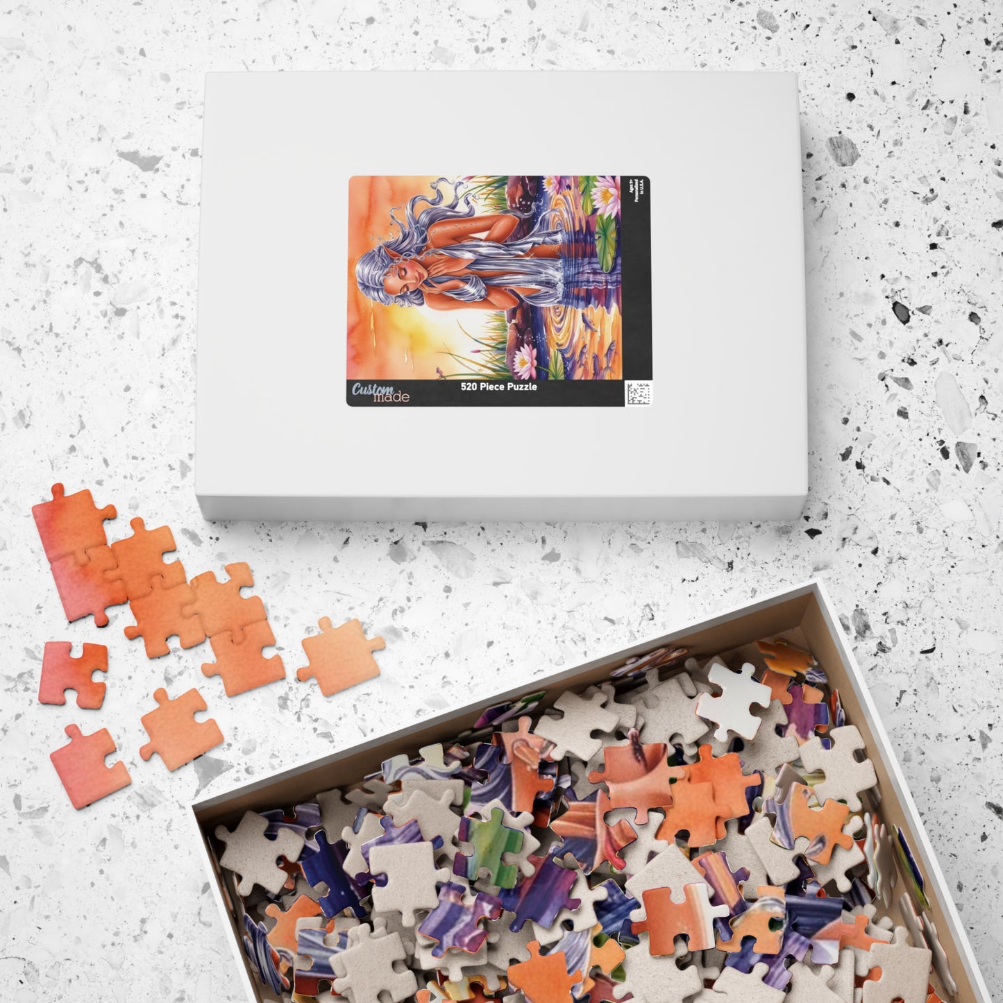 Water Nymph Mythical Jigsaw Puzzle, Fantasy Magical Themed Game, Adult Mindful Challenging Activity, Puzzle Lover Enthusiasts Hobby Puzzle The Puzzle Chest