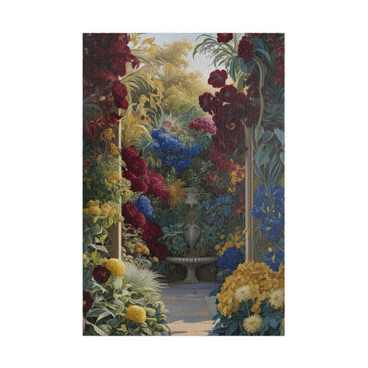 Colorful Floral Garden Puzzle, 110, 252, 520, 1014-piece Flower Adult Jigsaw Game, Creative Gift Idea, Family Activity, Puzzle Lover, Nature Art 1014 pcs (Vertical) Puzzle The Puzzle Chest