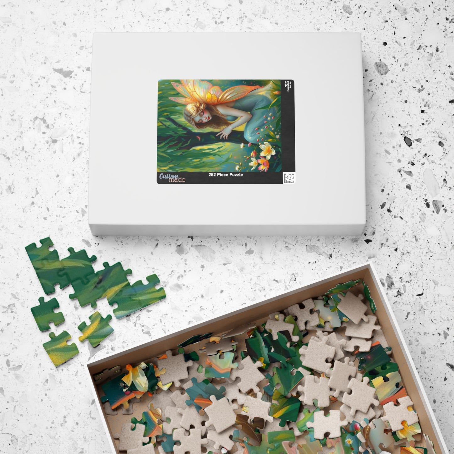 Fairy Under the Willow Jigsaw Puzzle - Enchanting Spring Garden Scene, Perfect for Adult Puzzle Lover, Gift for Friends, Family or Solo Fun