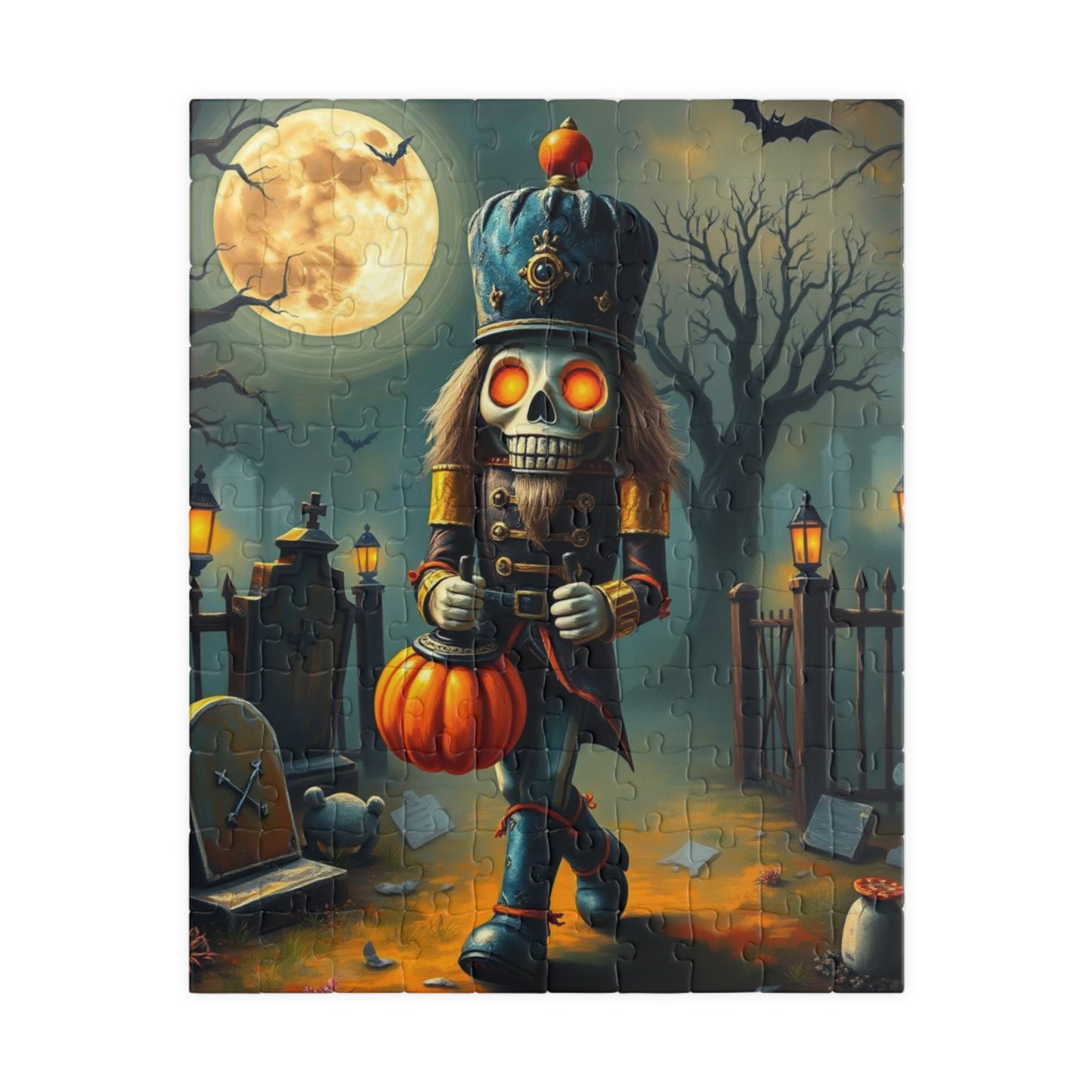 Nutcracker Midnight March - Spooky Halloween Puzzle, 110, 252, 520, 1014-piece Jigsaw Fun Family Activity, Holiday Birthday Gift for Friend