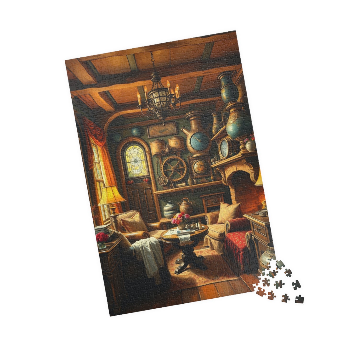 Steampunk Cozy Home Puzzle - 110, 252, 520, 1014-piece, Relaxing Game, Home Decor, Family Activity, Gift for Puzzle Lovers Puzzle The Puzzle Chest