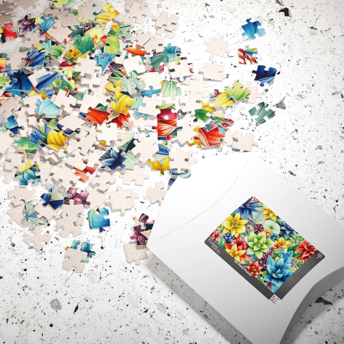 Vivid Petalscape Floral Jigsaw Puzzle - 110, 252, 520, 1014-piece Bright Flower Puzzle