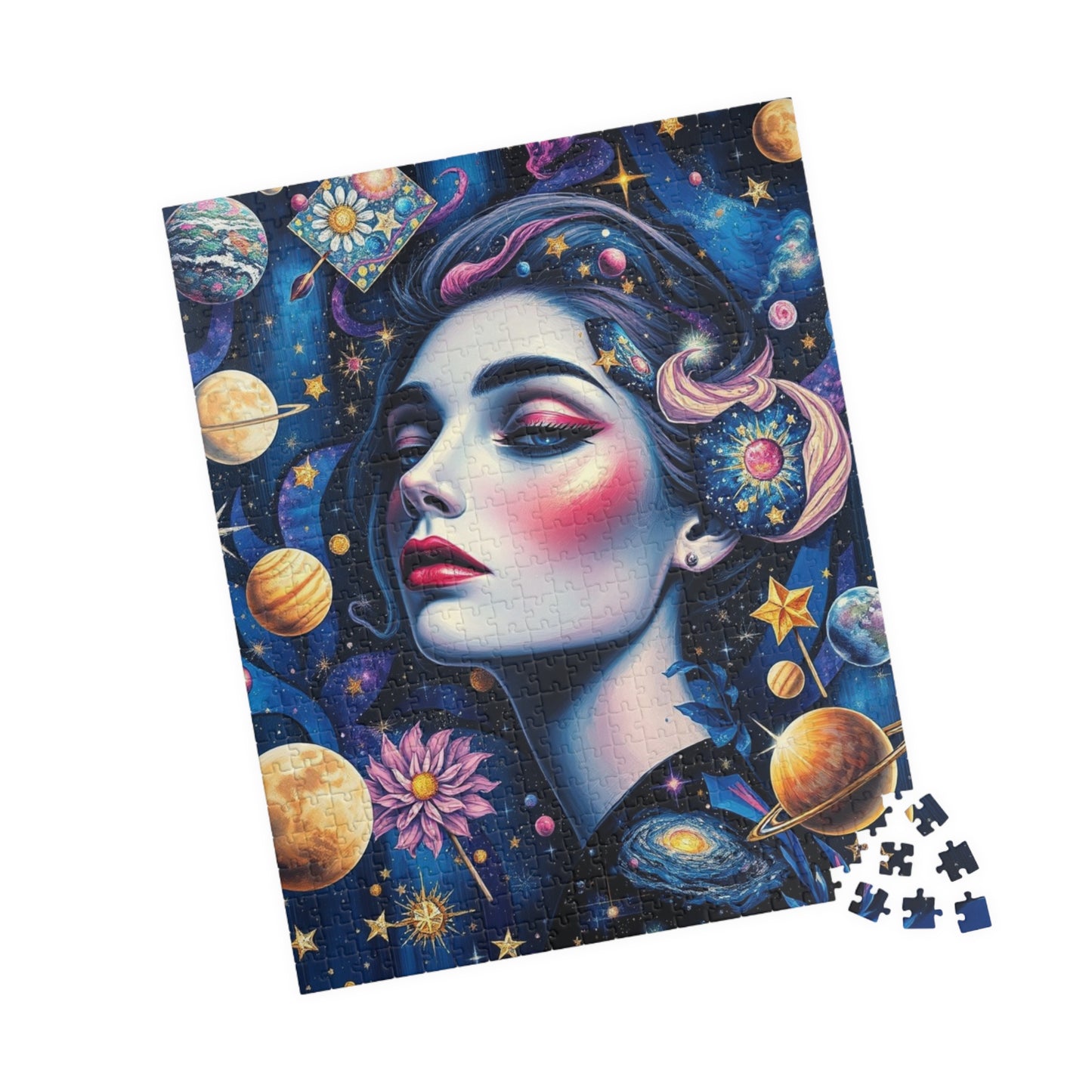 Celestial Elements Puzzle, Space-Themed Jigsaw Game, Family Activity, Quiet Pastime, Unique Gift for Space Lover Puzzle Enthusiast, Hobby Puzzle The Puzzle Chest