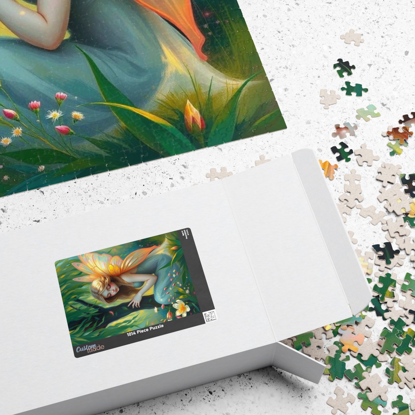 Fairy Under the Willow Jigsaw Puzzle - Enchanting Spring Garden Scene, Perfect for Adult Puzzle Lover, Gift for Friends, Family or Solo Fun