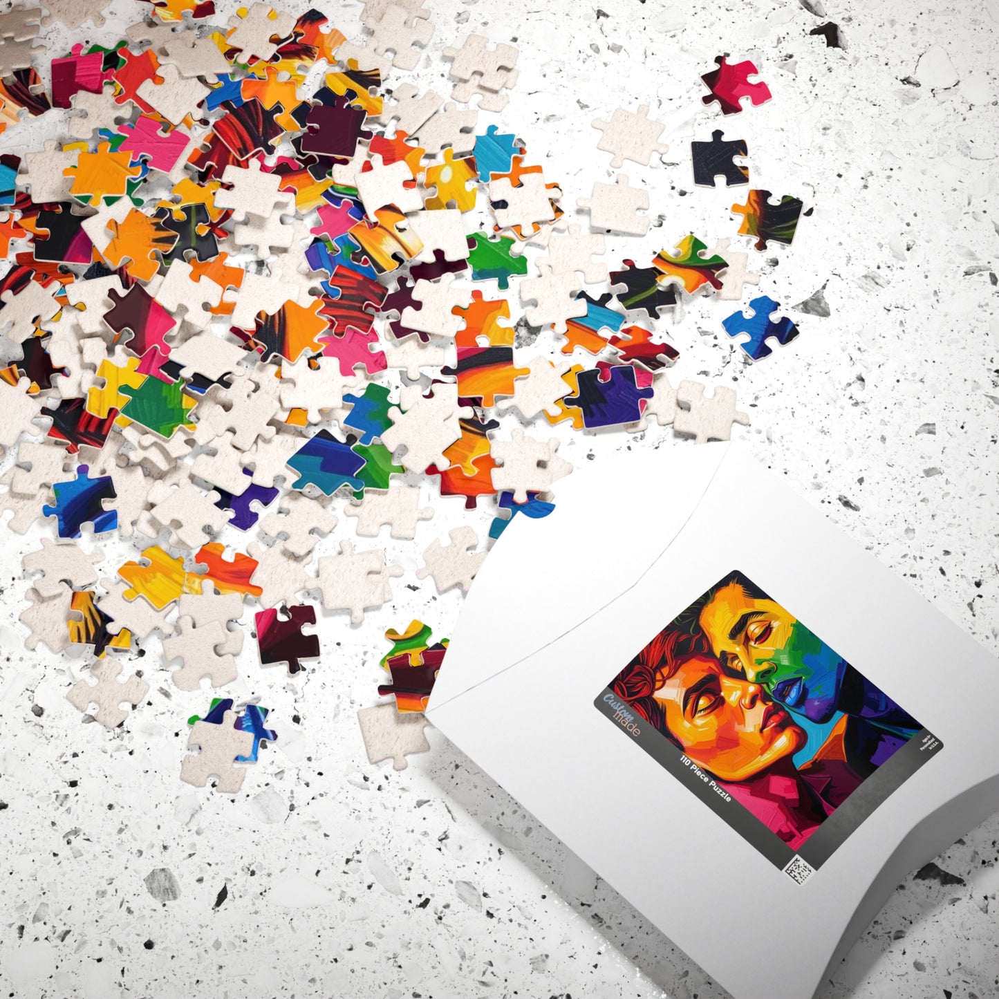 United in Color Jigsaw Puzzle - Pride Portrait, LGBTQ Art Rainbow Faces, Pride Gift for Puzzle Lover, Friends, Family or Solo Fun Puzzle The Puzzle Chest