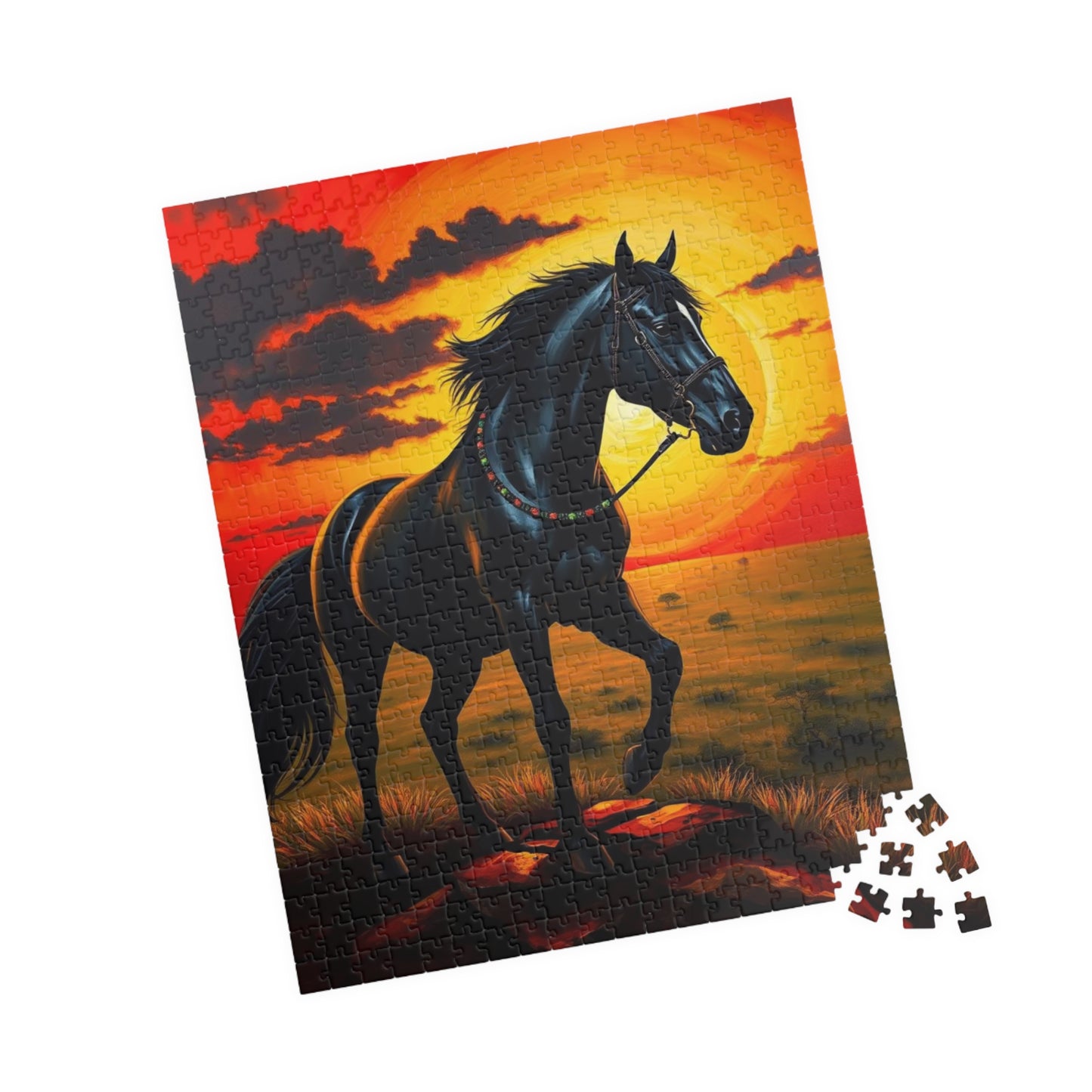 Majestic Horse Jigsaw Puzzle Game for Adults, Horse Lover Gift for Friend Animal Enthusiast, Equestrian Art, Family Bonding, Mental Exercise Puzzle The Puzzle Chest