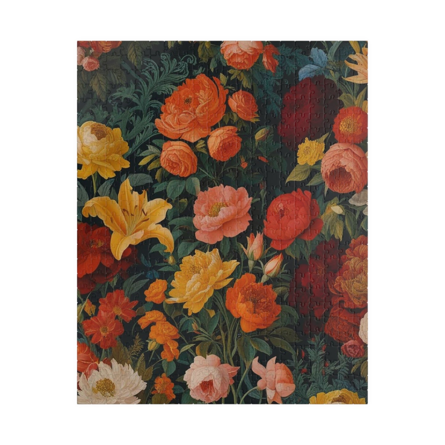 Floral Puzzle Art - A Vibrant 110-1014 Piece Flower Design, Friend Gift for Puzzle Lover, Art Lover, Floral Enthusiasts, Family Game Night 520 pcs (Vertical) Puzzle The Puzzle Chest
