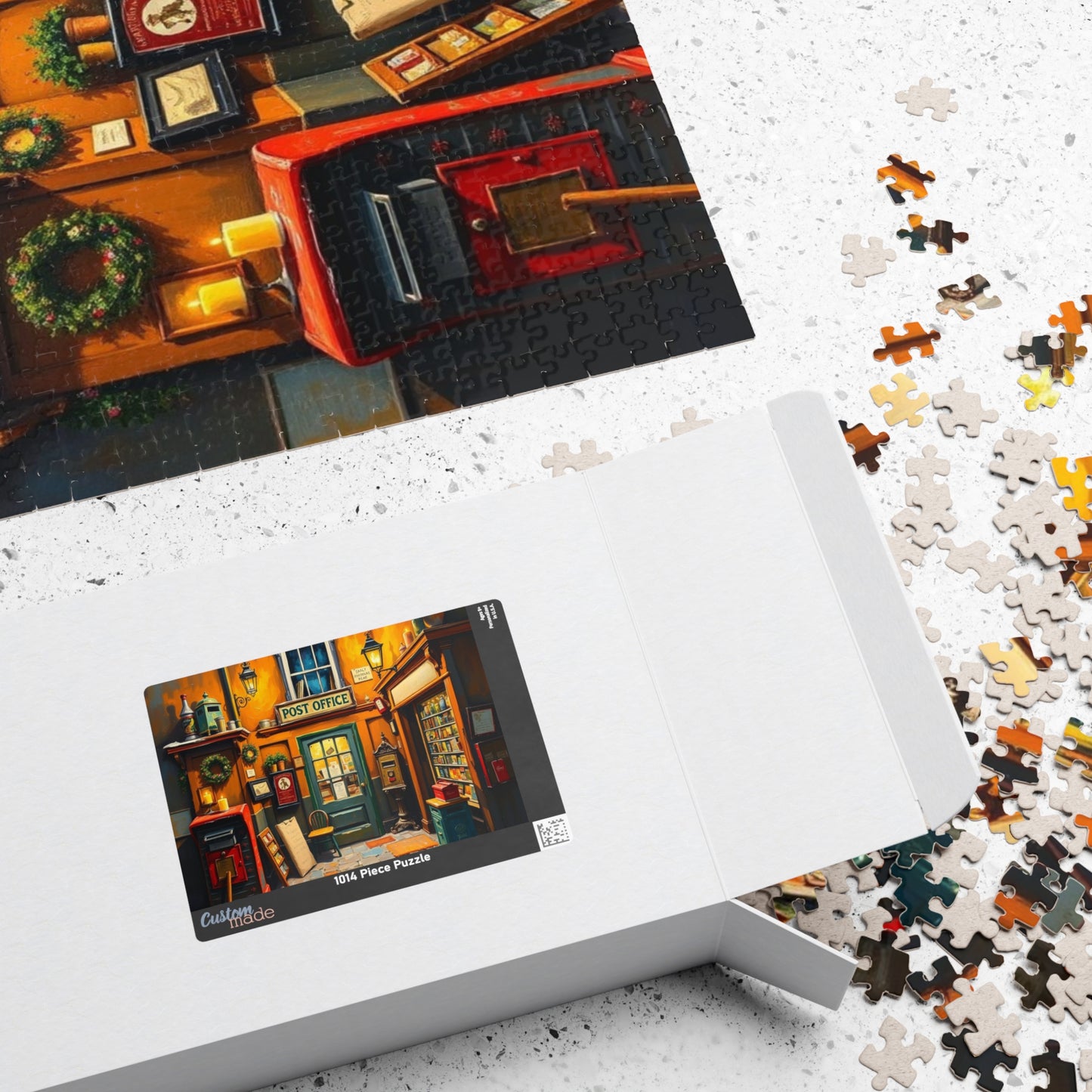Jigsaw Puzzle, Vintage Post Office Scene, 252 Piece Puzzle, Nostalgic Jigsaw, Charming Post Office Puzzle, Retro Puzzle, Relaxing Puzzle Puzzle The Puzzle Chest