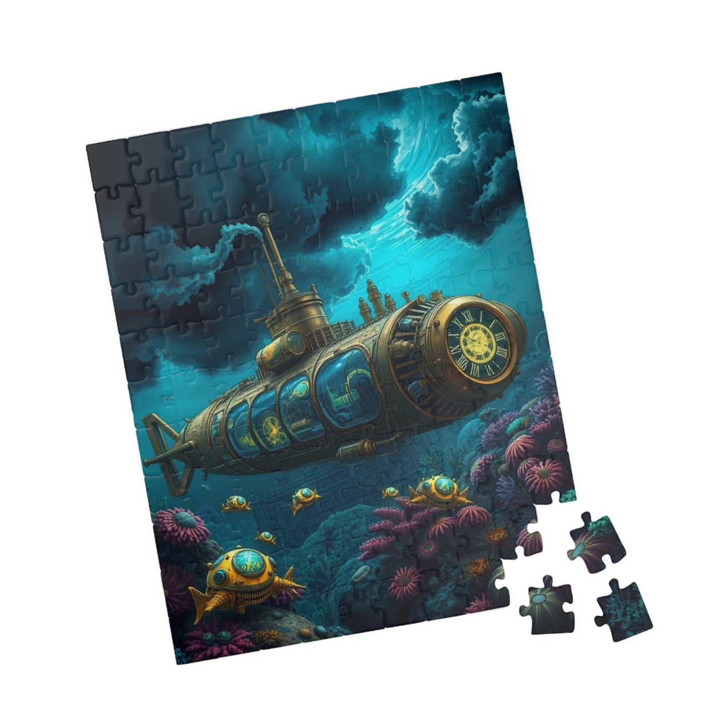 Underwater Submarine Puzzle | Steampunk Adventure | Perfect Gift for Ocean Lovers, Family Game Night, Unique Wall Art, Educational Fun Puzzle The Puzzle Chest