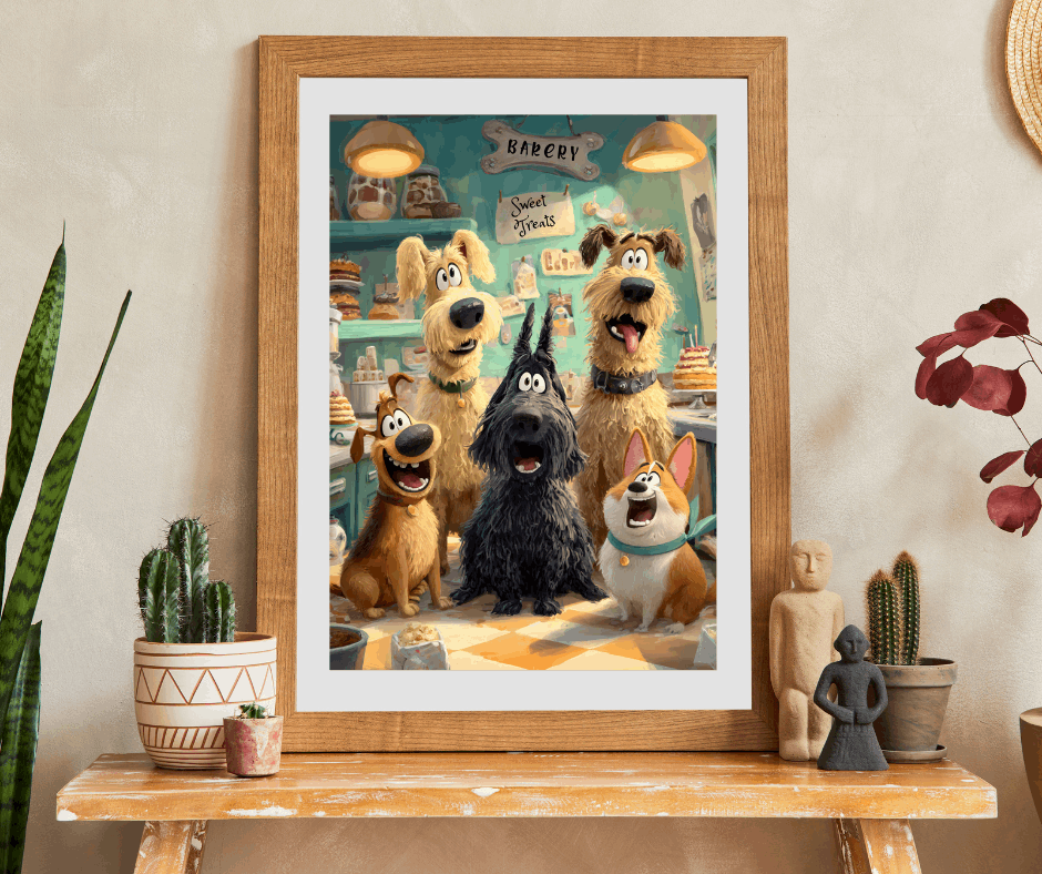 Dog Crew Bakery - Kitchen Scene, Animal Themed Puzzle for Adults, Fun Family Activity, Pet Lover Holiday Birthday Gift Puzzle The Puzzle Chest