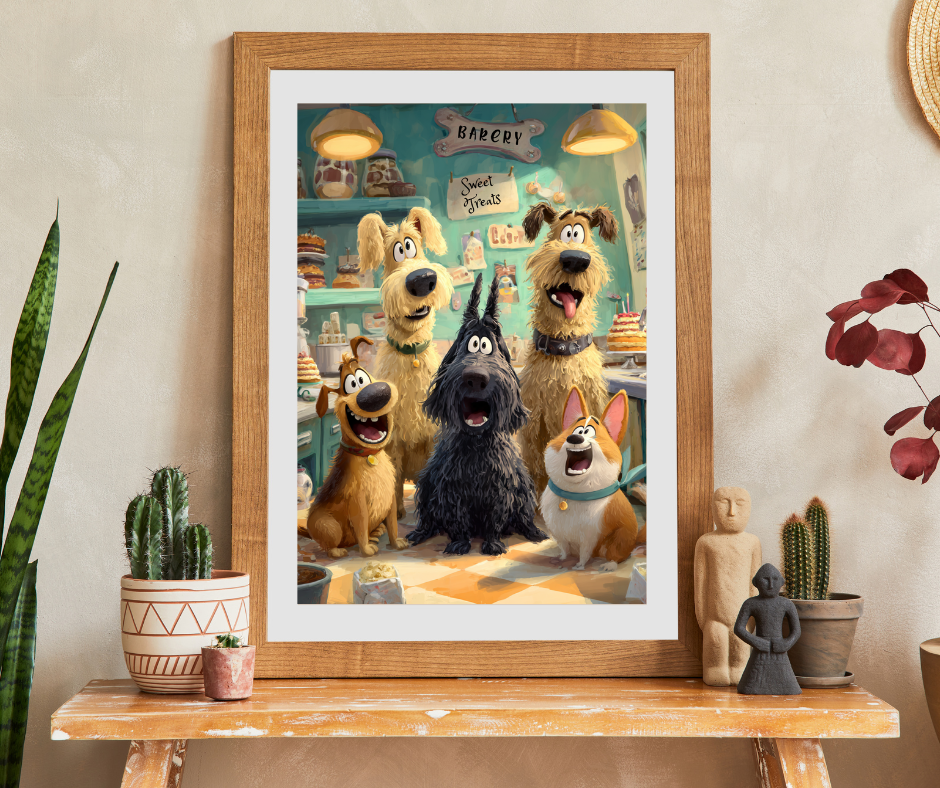 Dog Crew Bakery - Kitchen Scene, Animal Themed Puzzle for Adults, Fun Family Activity, Pet Lover Holiday Birthday Gift Puzzle The Puzzle Chest