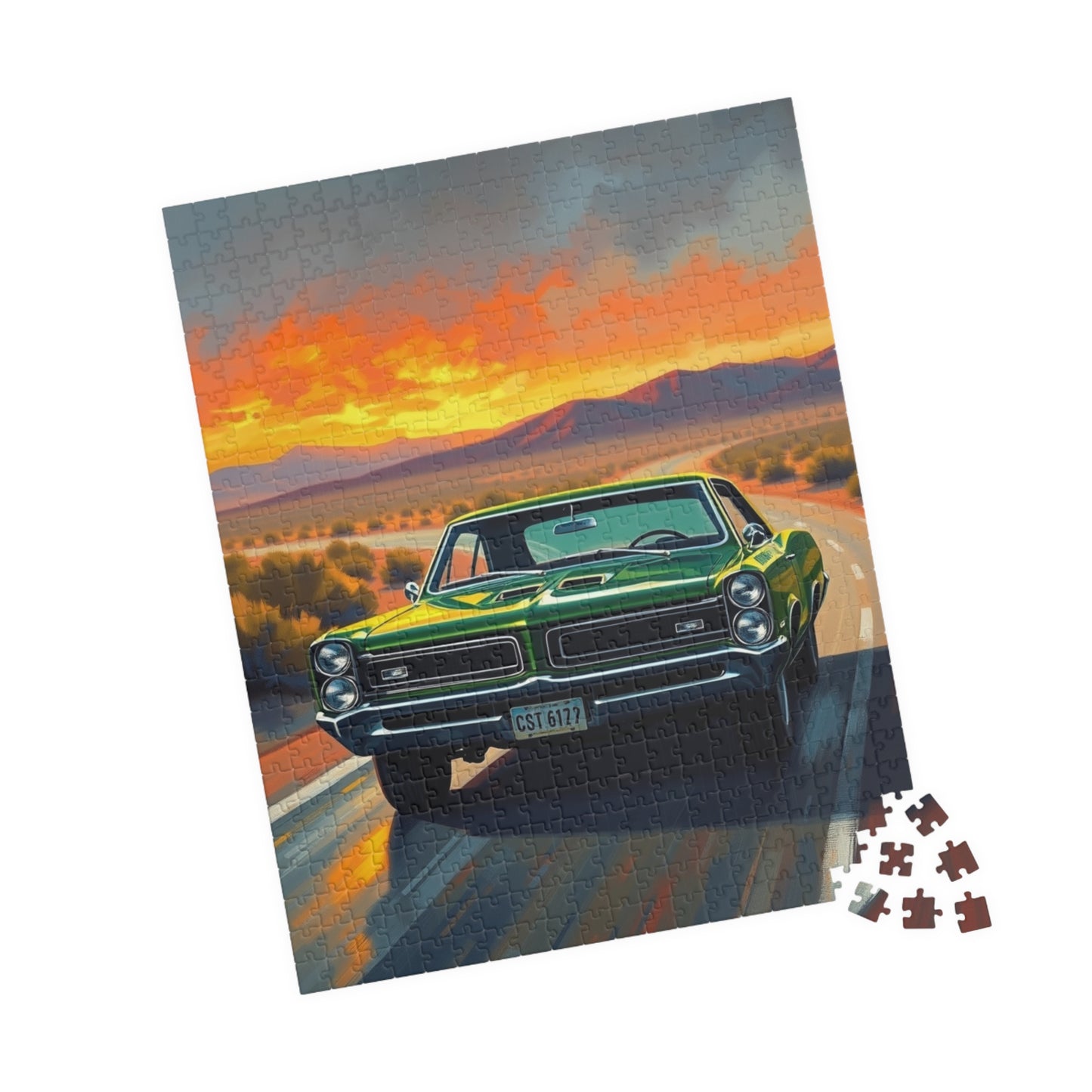 Vintage Car Puzzle - 1966 GTO, Nostalgic Jigsaw Puzzle Puzzle The Puzzle Chest